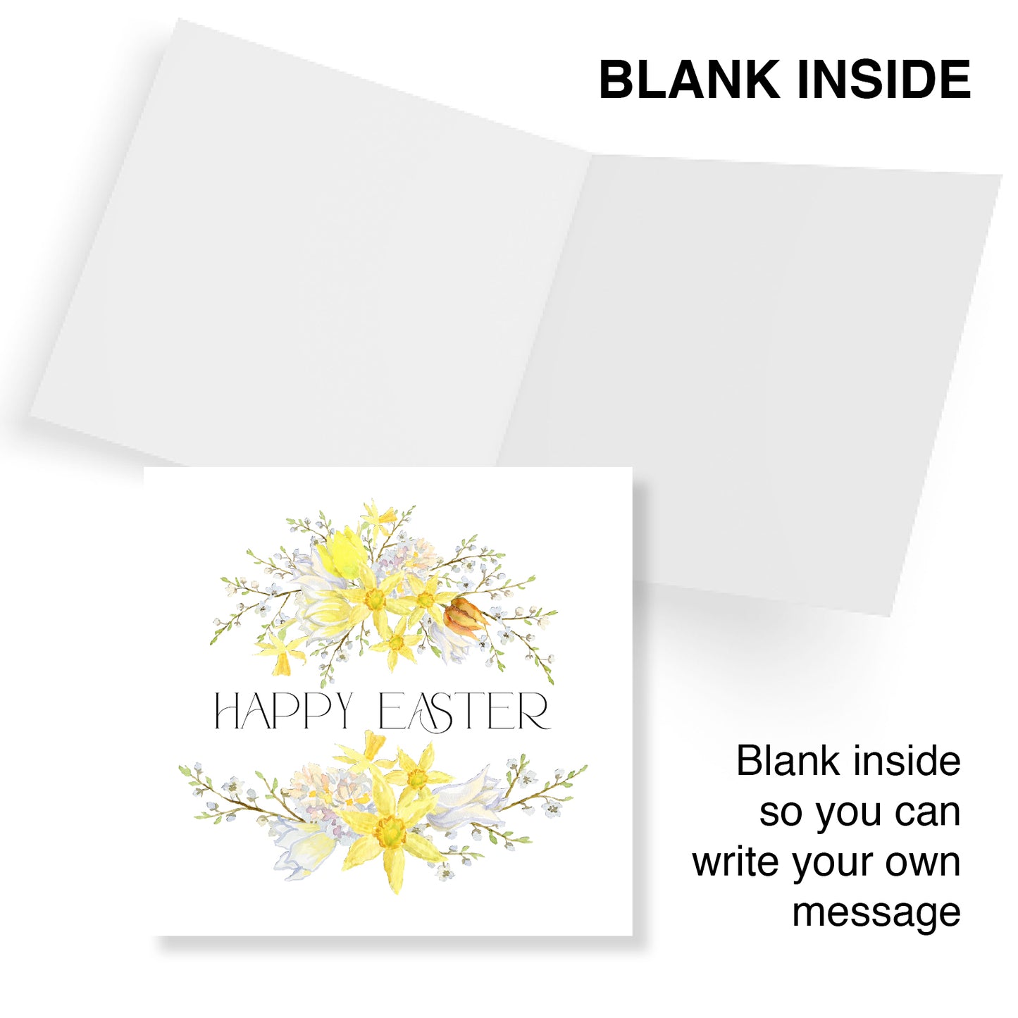 Double Garland Easter Card