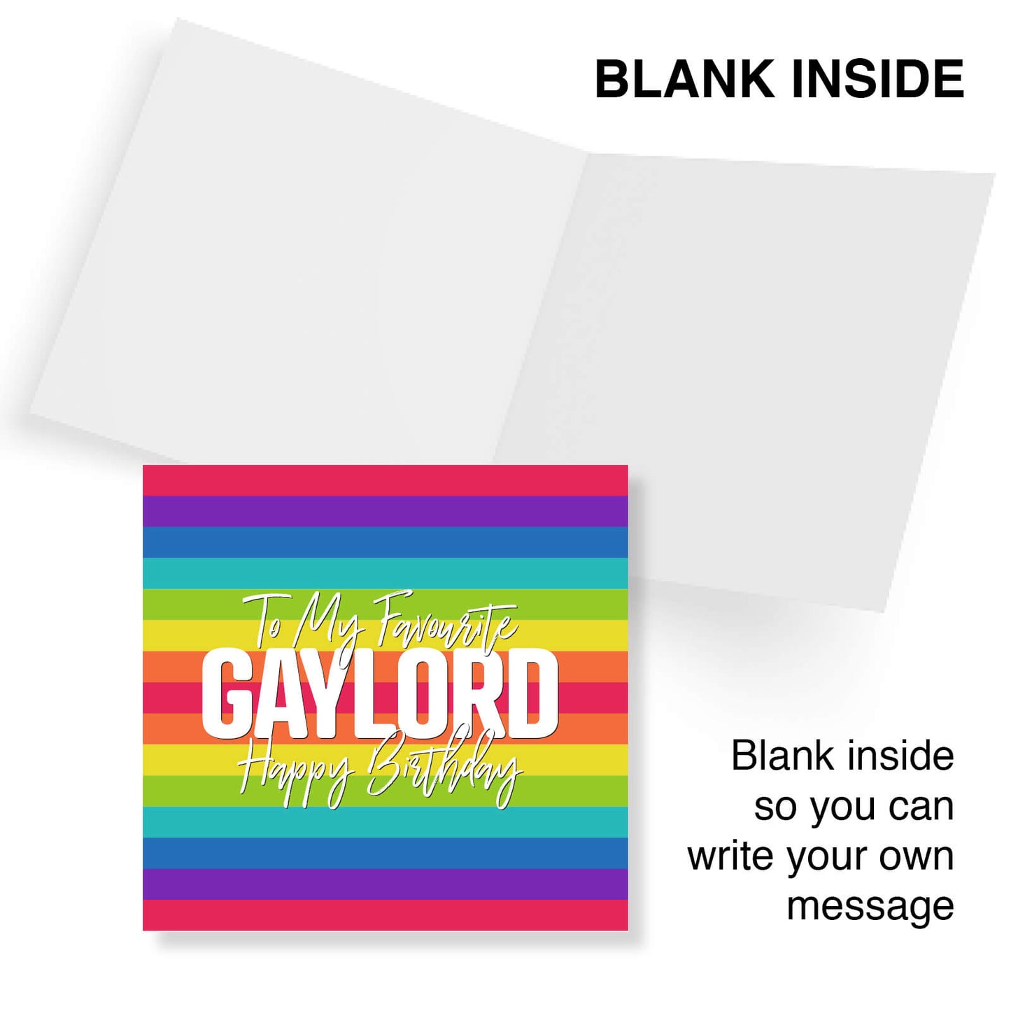 To My Favourite Gaylord – Happy Birthday