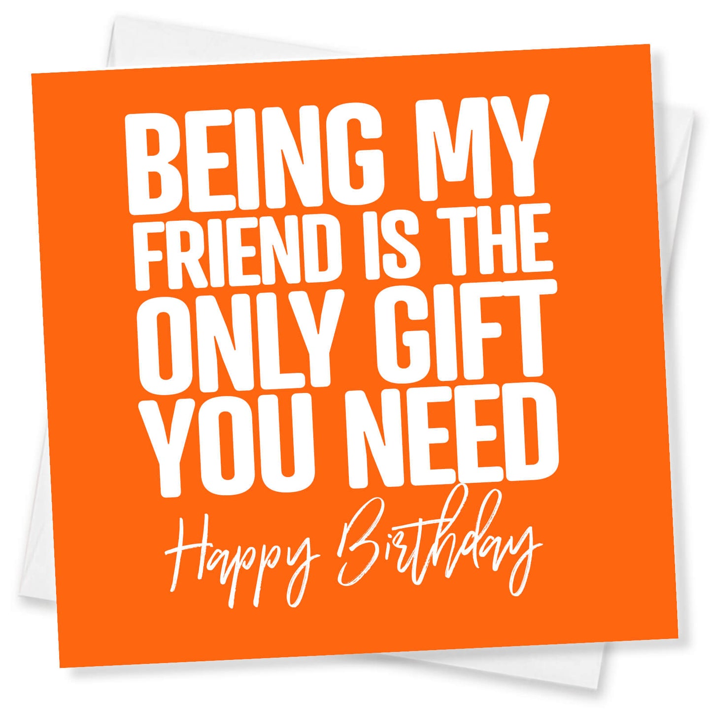 Being My Friend is the Only Gift You Need - Funny Birthday Card