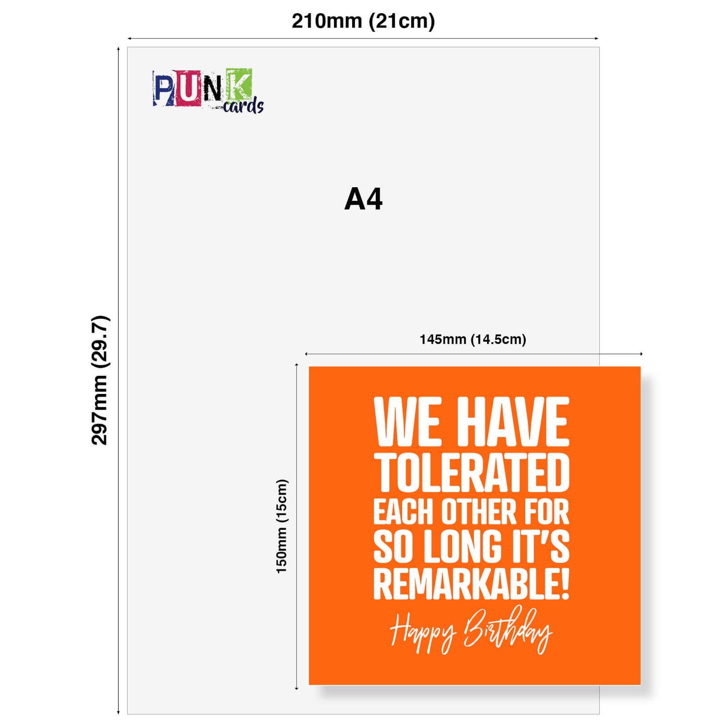 We’ve Tolerated Each Other for So Long It’s Remarkable! - Birthday Card