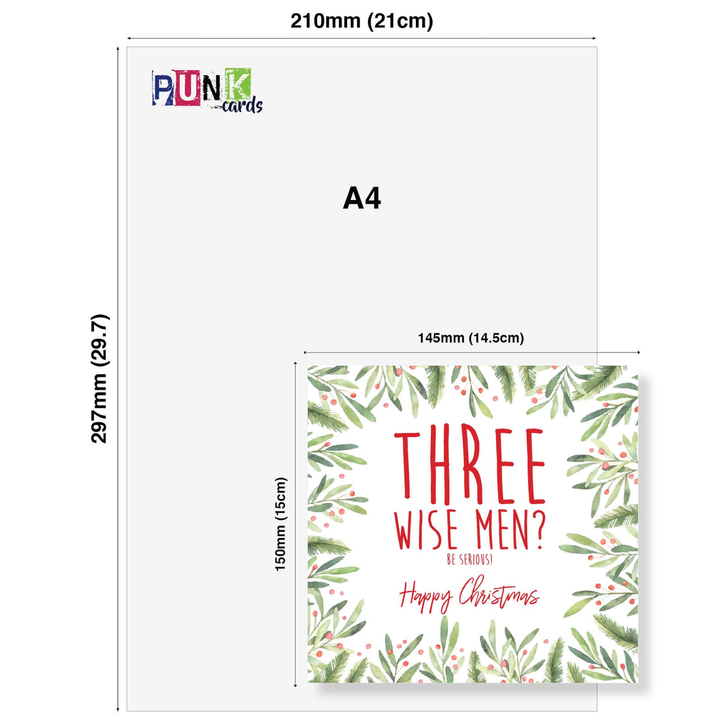 Three Wise Men? Be Serious! – Christmas Card