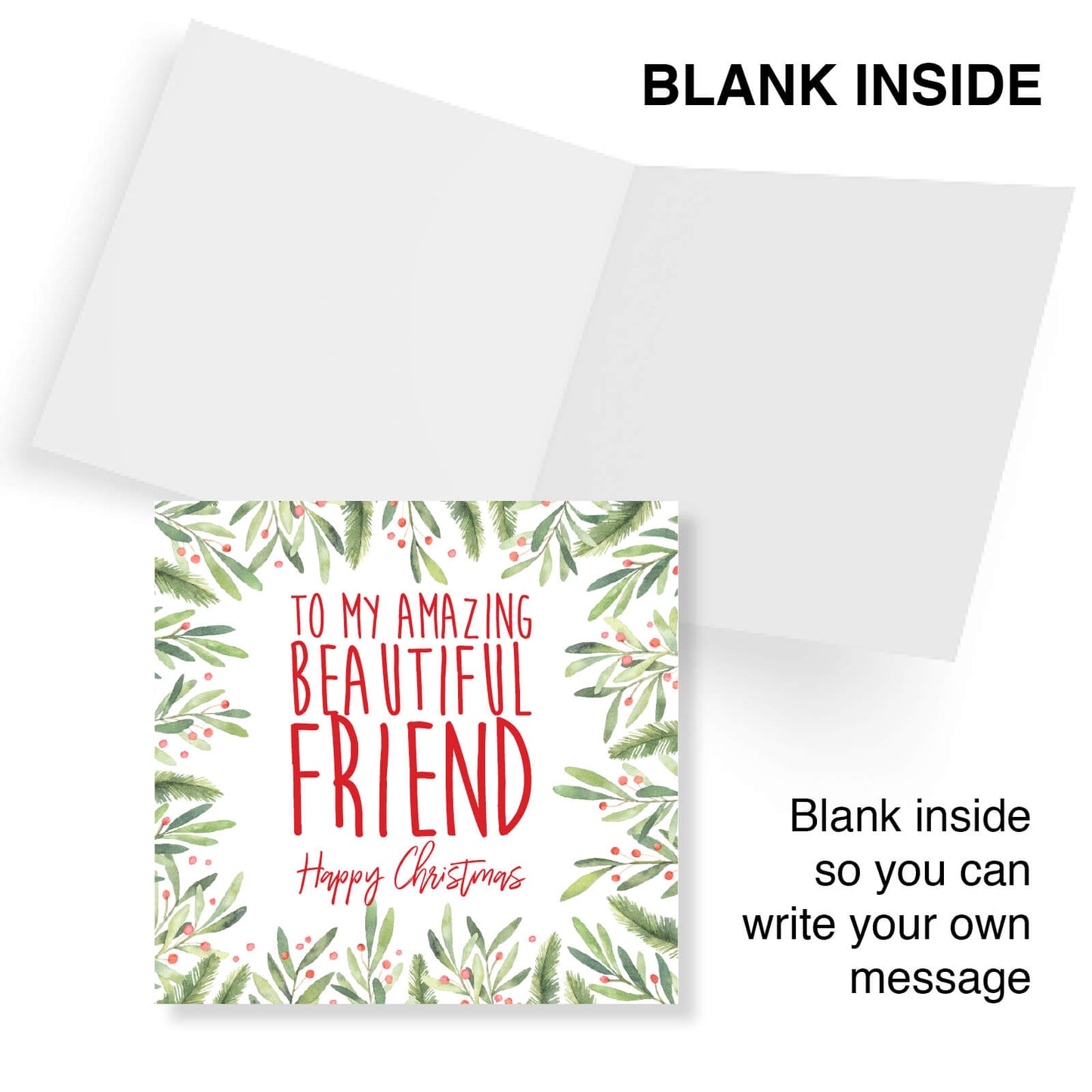 To My Amazing Beautiful Friend - Christmas Card