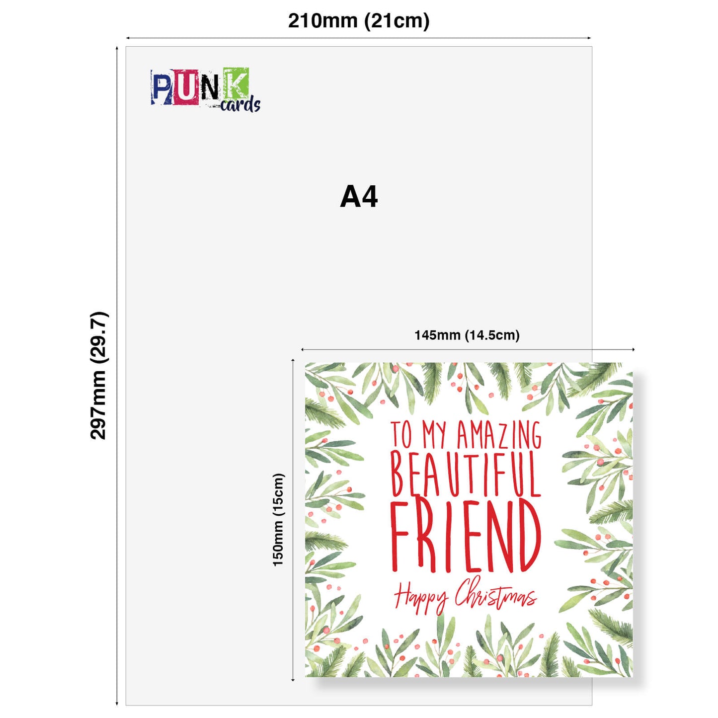 To My Amazing Beautiful Friend - Christmas Card