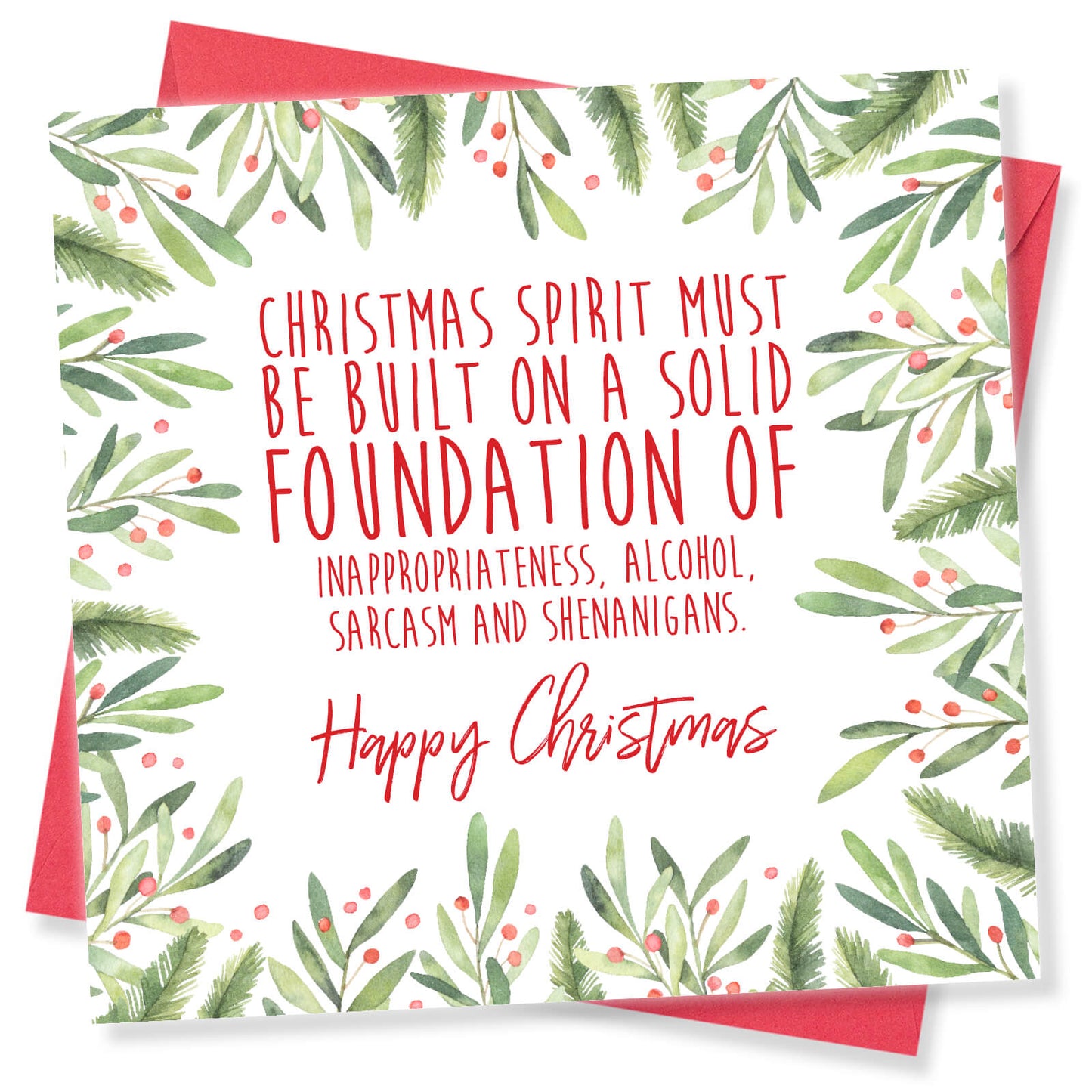 Built on Inappropriateness - Funny Christmas Card