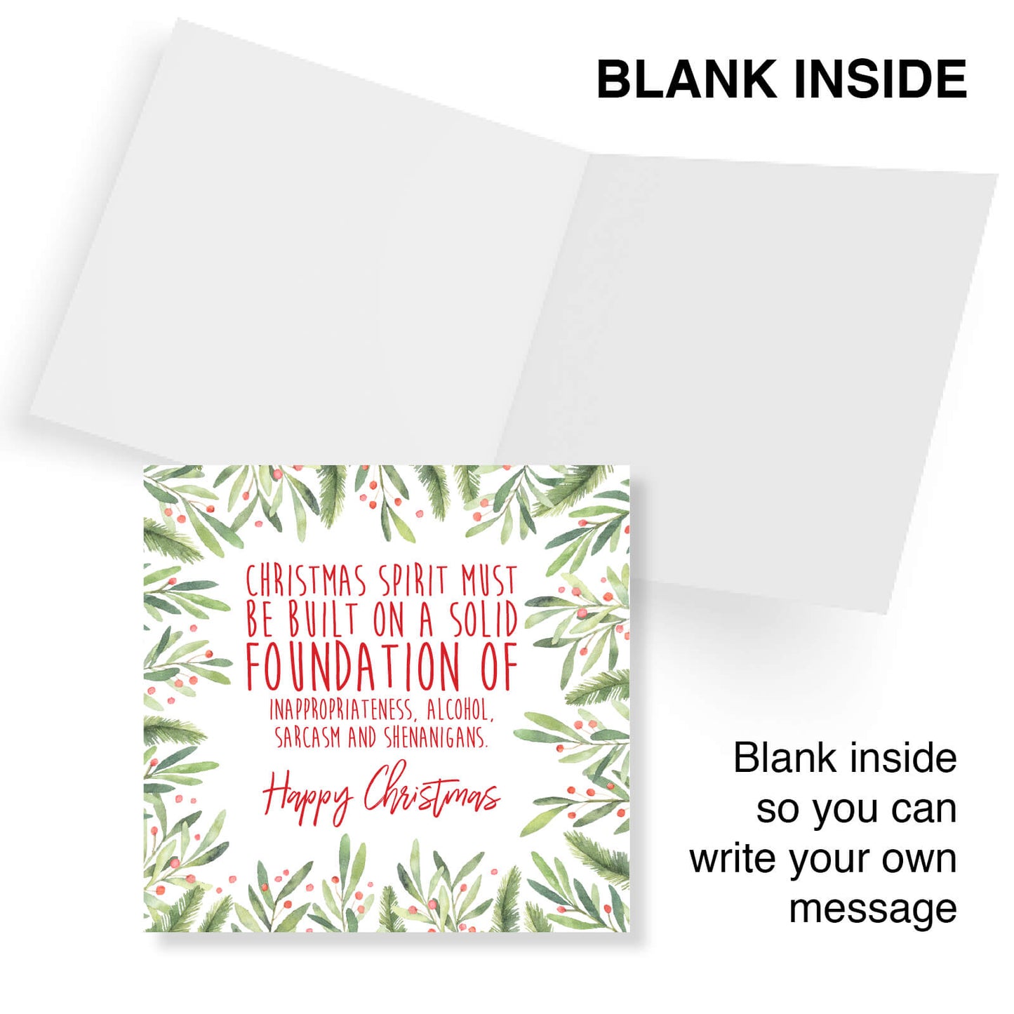 Built on Inappropriateness - Funny Christmas Card