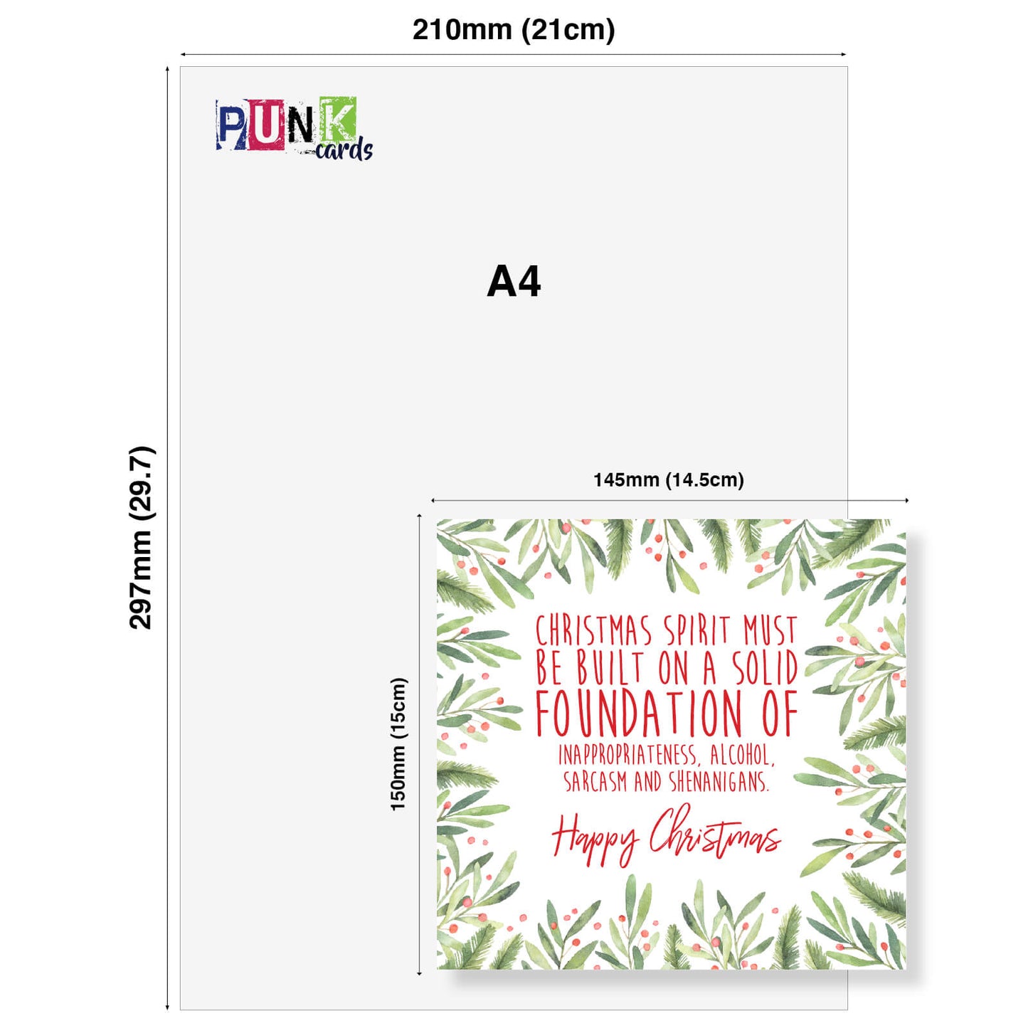 Built on Inappropriateness - Funny Christmas Card