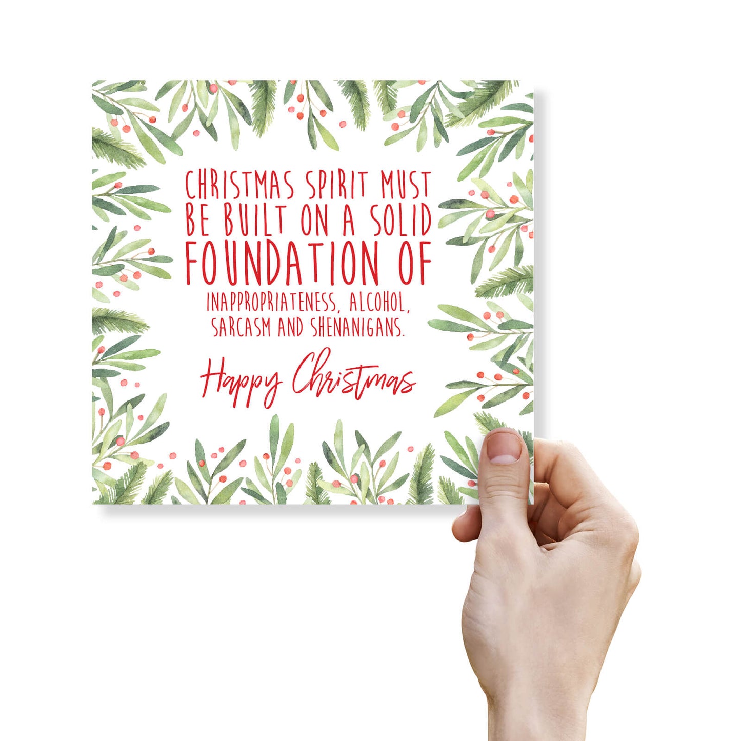 Built on Inappropriateness - Funny Christmas Card