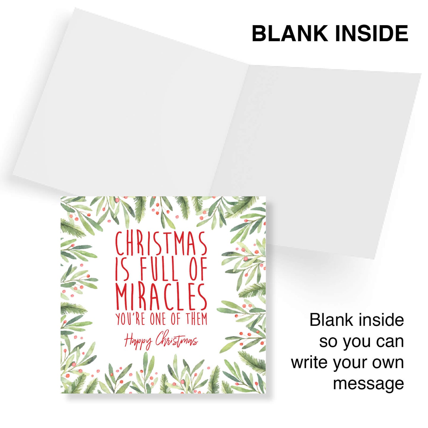 Christmas Is Full of Miracles - Christmas Card