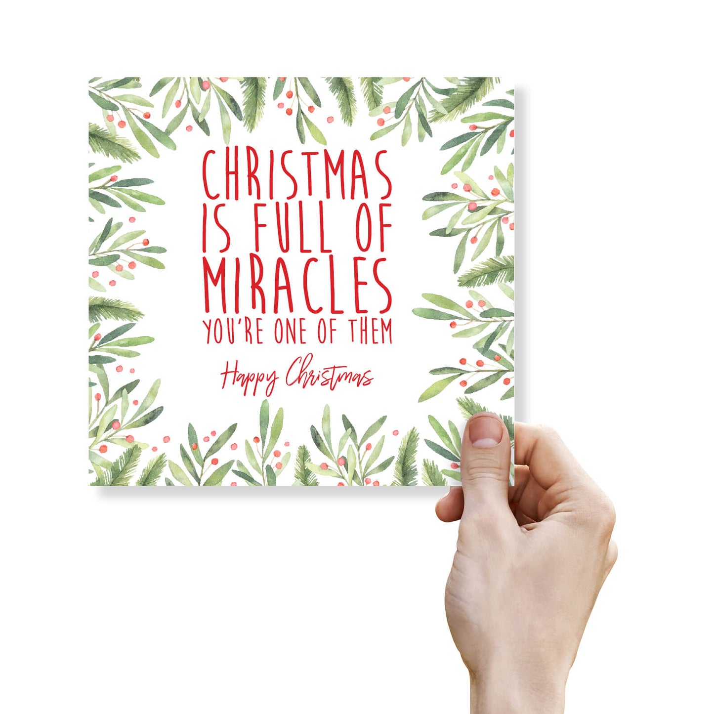 Christmas Is Full of Miracles - Christmas Card
