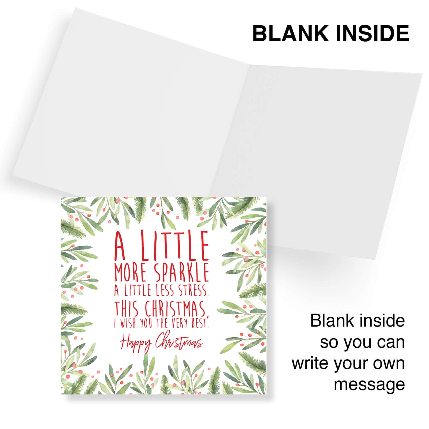 A Little More Sparkle - Christmas Card