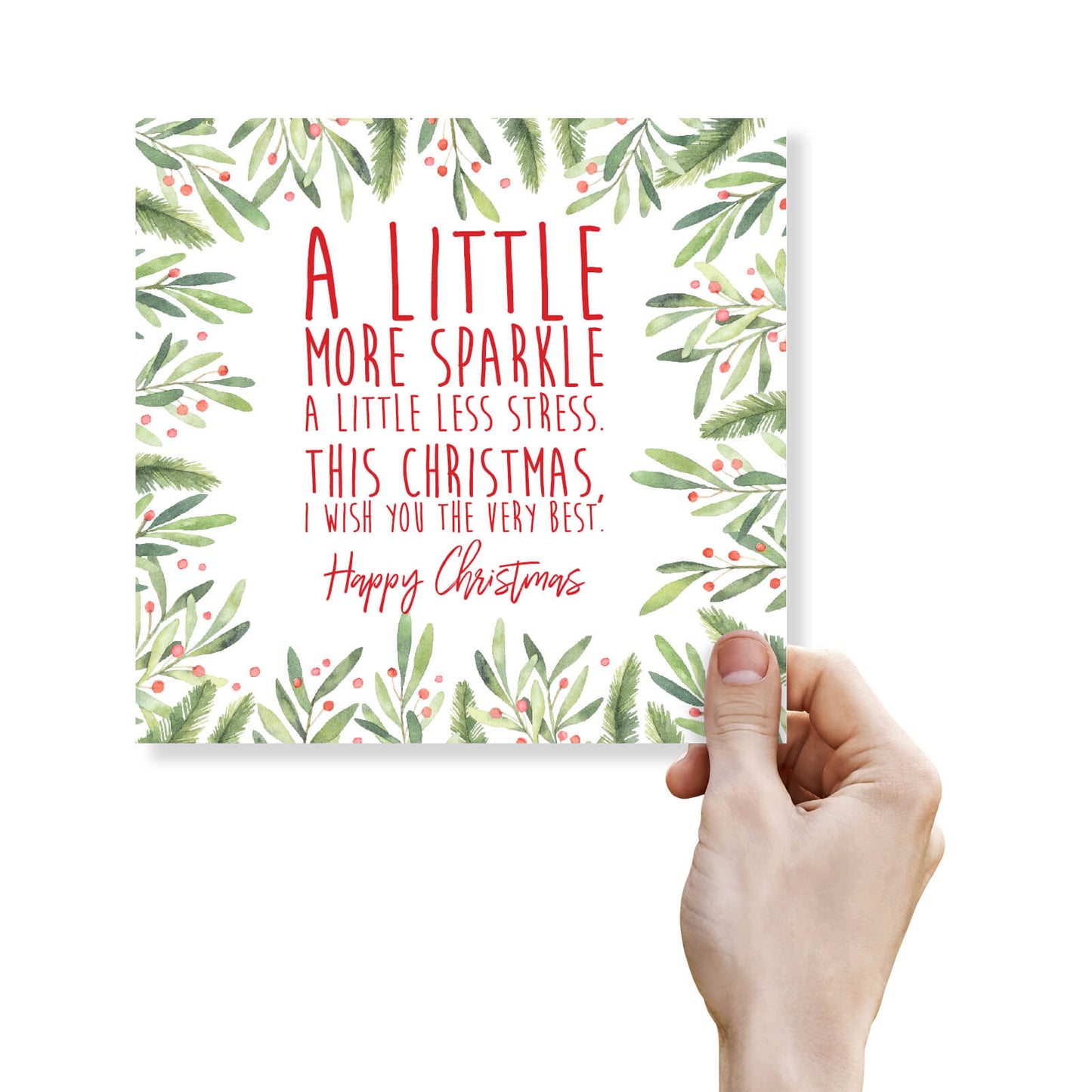 A Little More Sparkle - Christmas Card