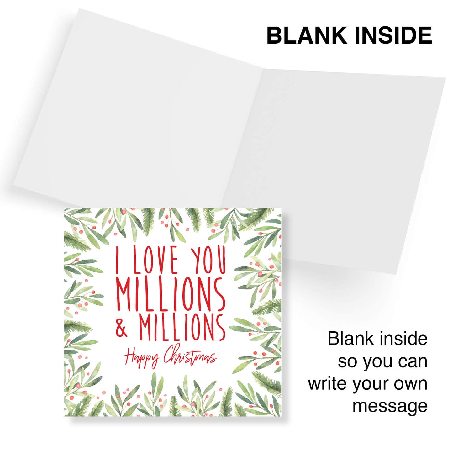 I Love You Millions & Millions – Christmas Card