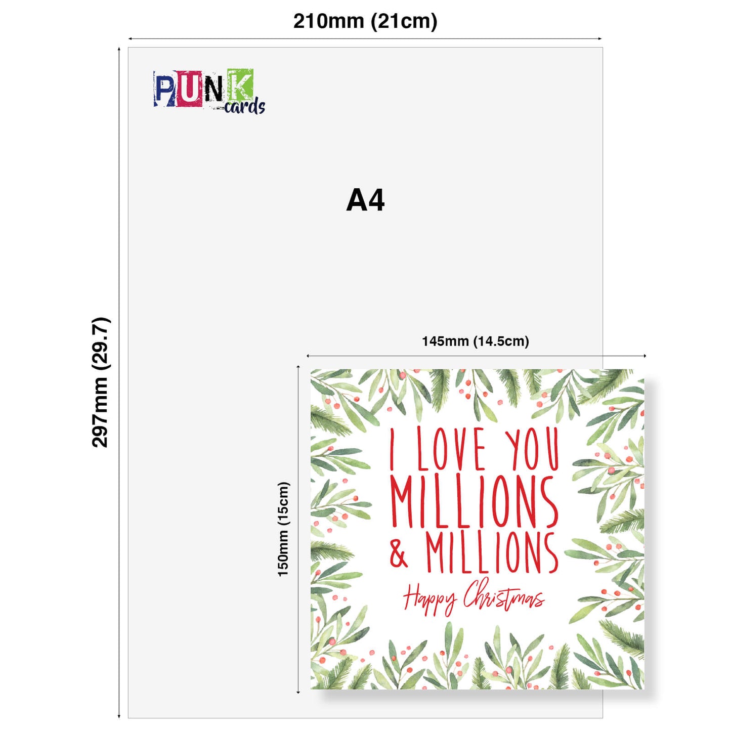 I Love You Millions & Millions – Christmas Card