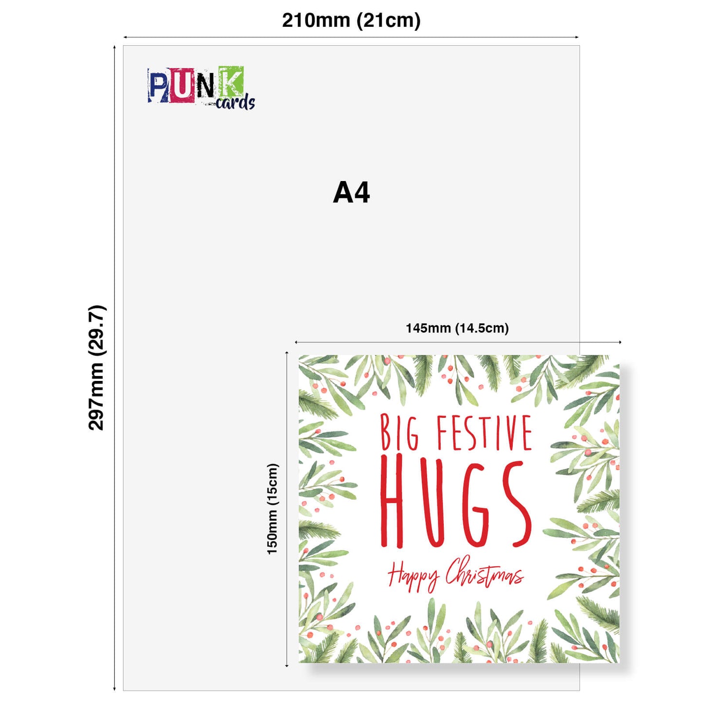 Big Festive Hugs – Christmas Card