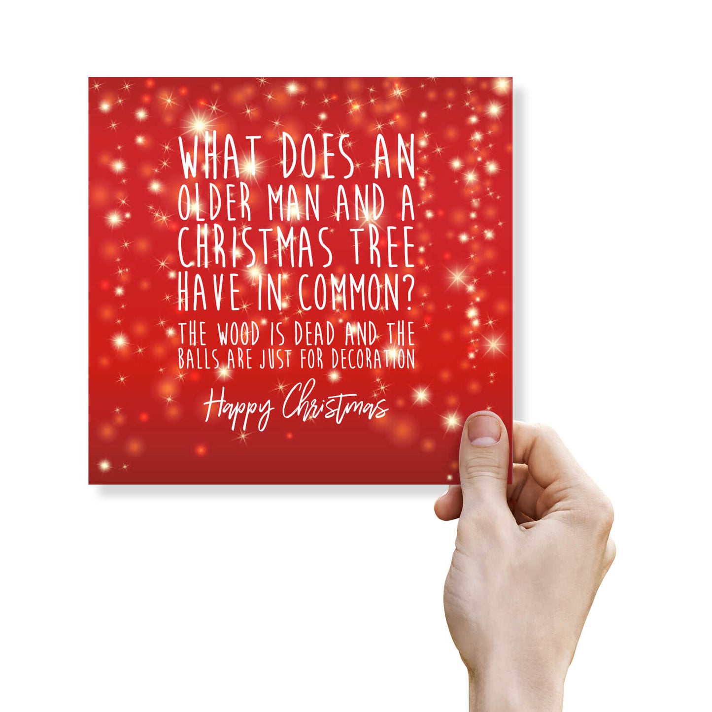 What Does an Older Man and a Christmas Tree Have in Common?