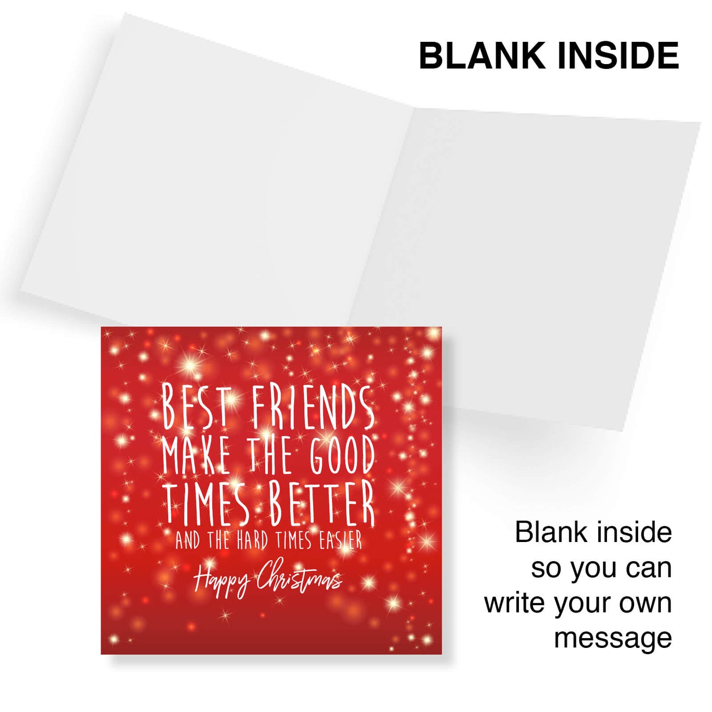 Best Friends Make the Good Times Better Christmas Card