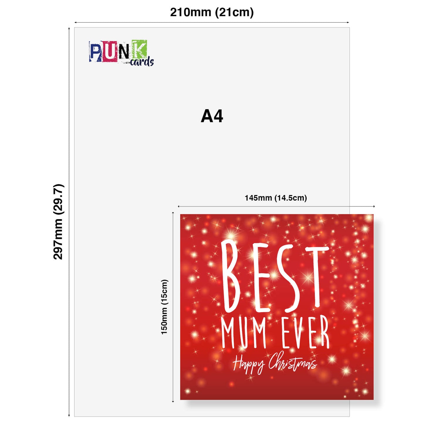 Best Mum Ever Christmas Card
