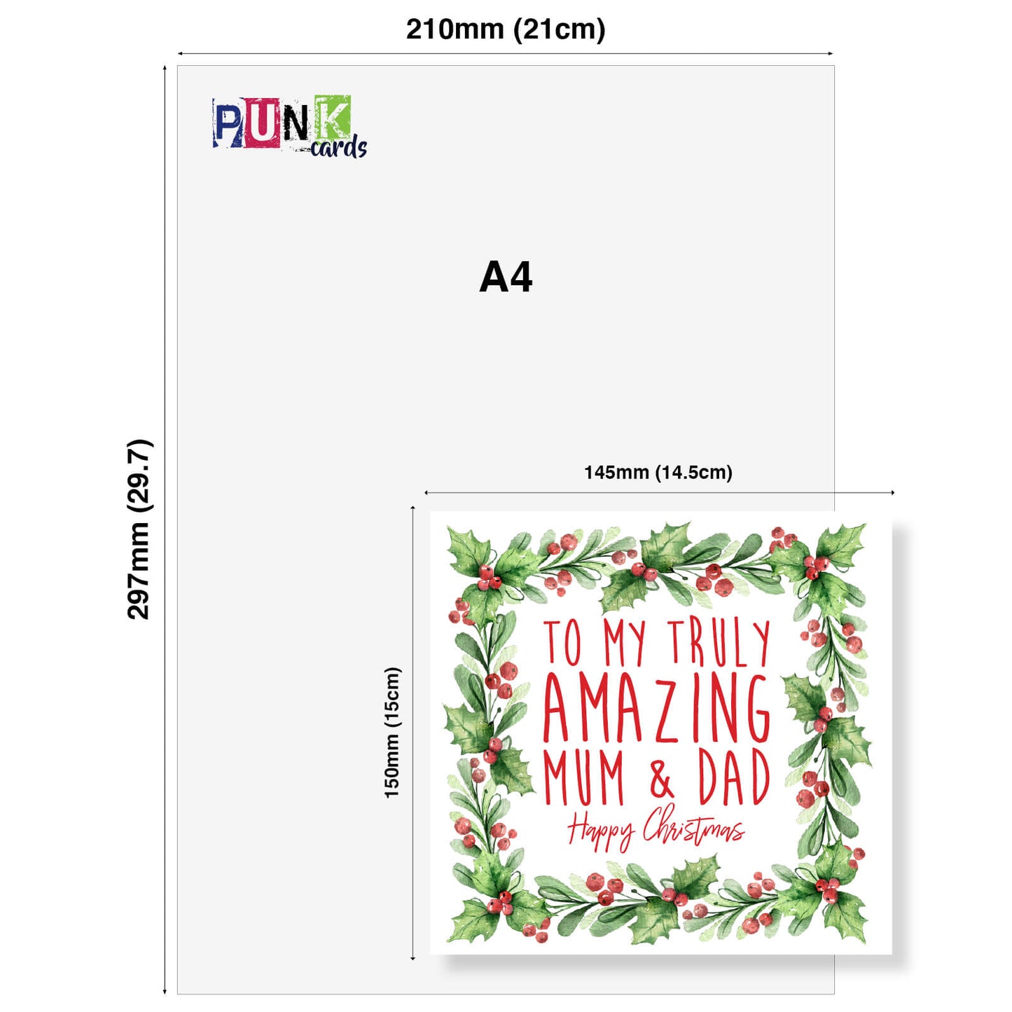 Christmas Card – "To My Truly Amazing Mum & Dad"