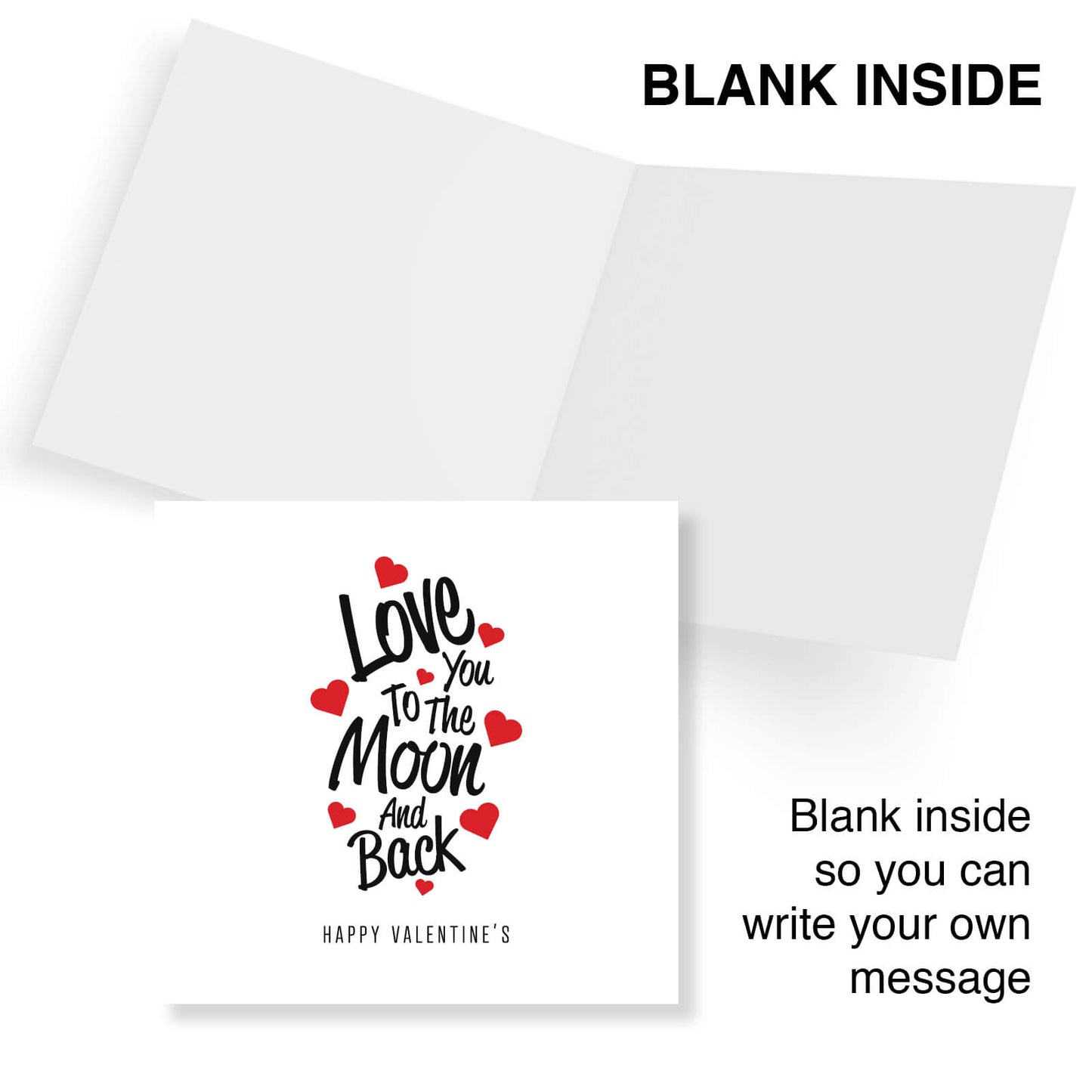 Love You To The Moon And Back Valentine's Day Card