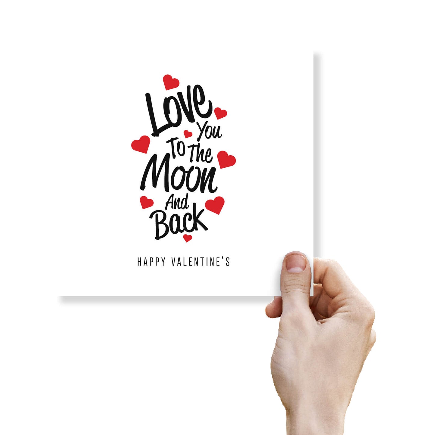 Love You To The Moon And Back Valentine's Day Card