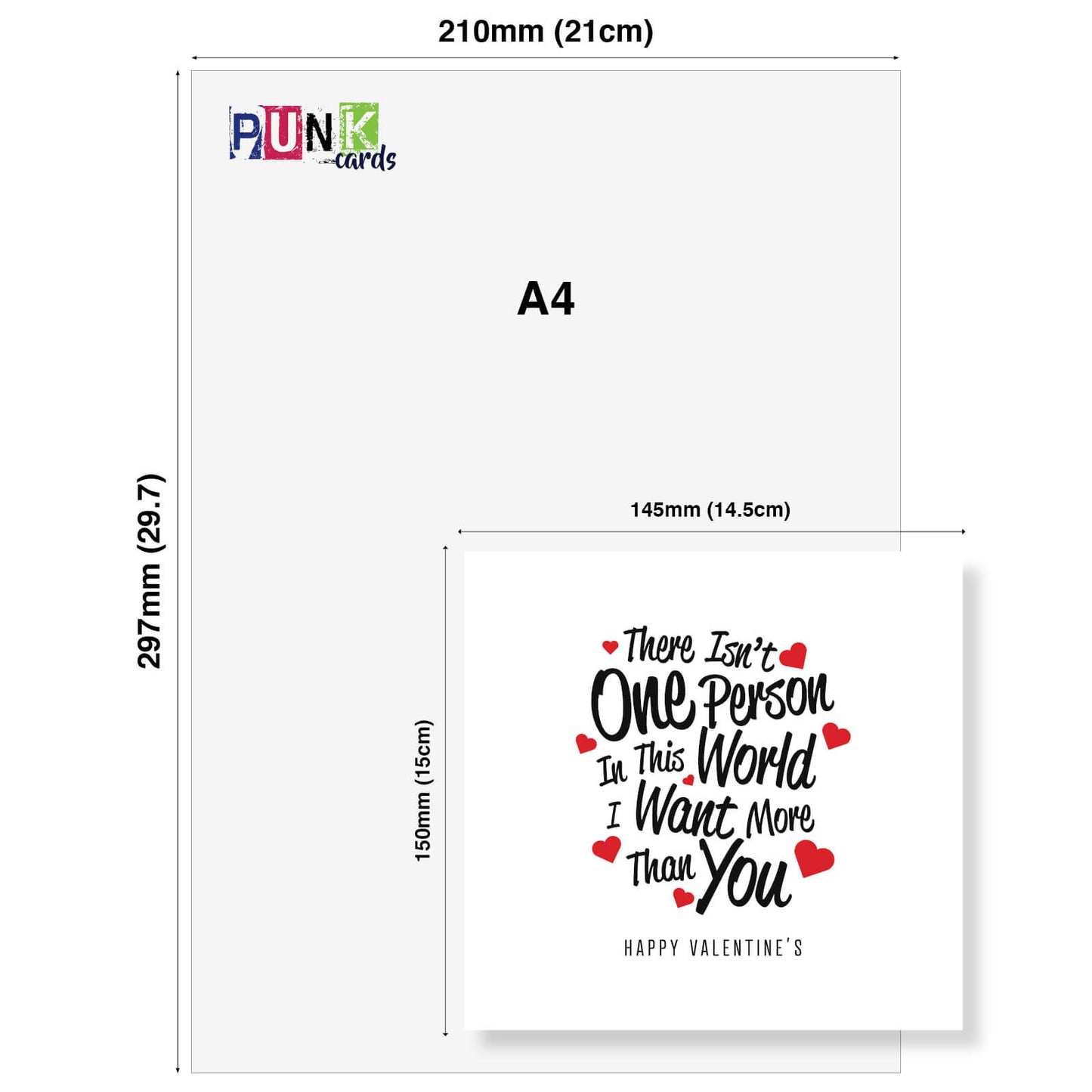 There Isn't One Person I Want More Than You Valentine's Card