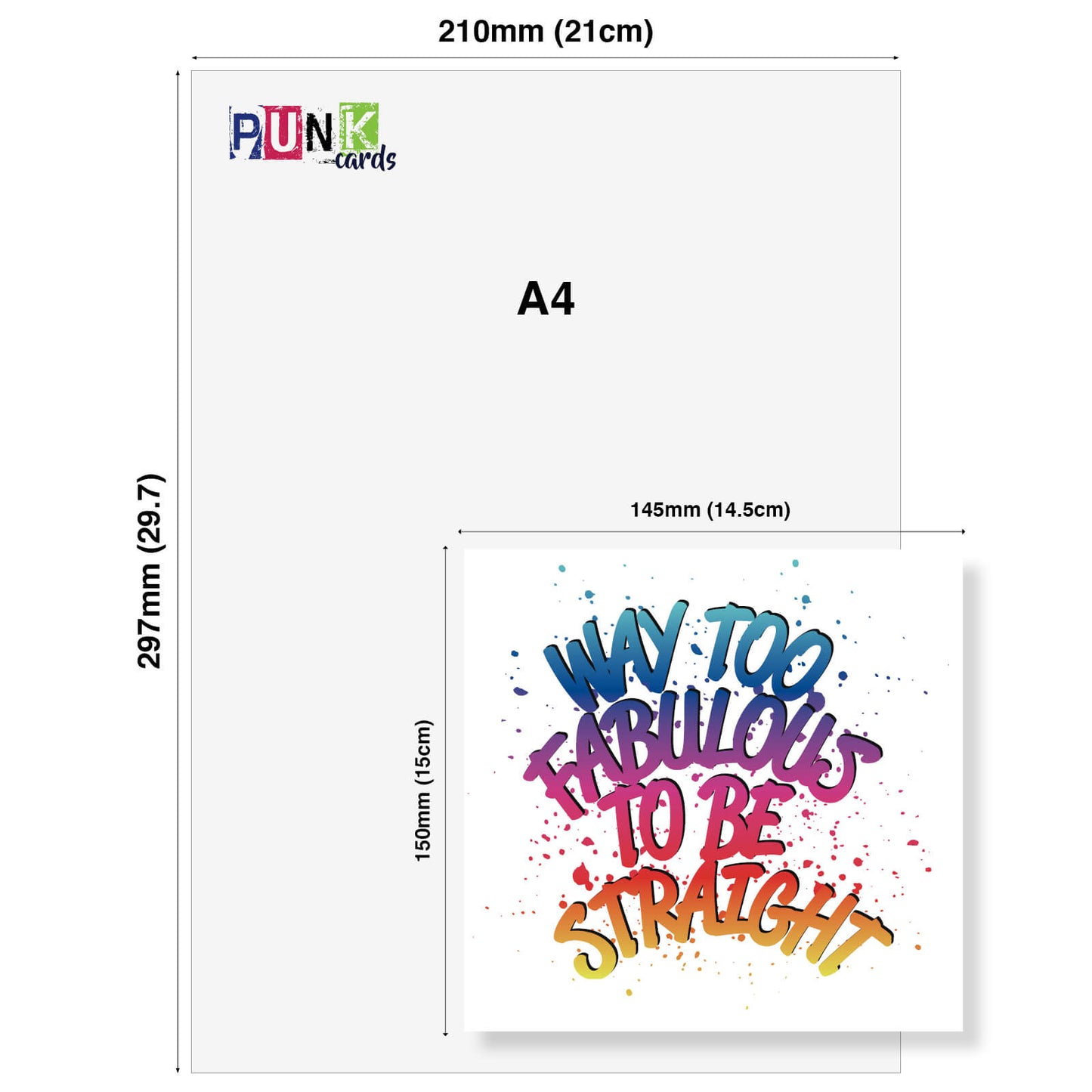 Way Too Fabulous To Be Straight – Birthday Card