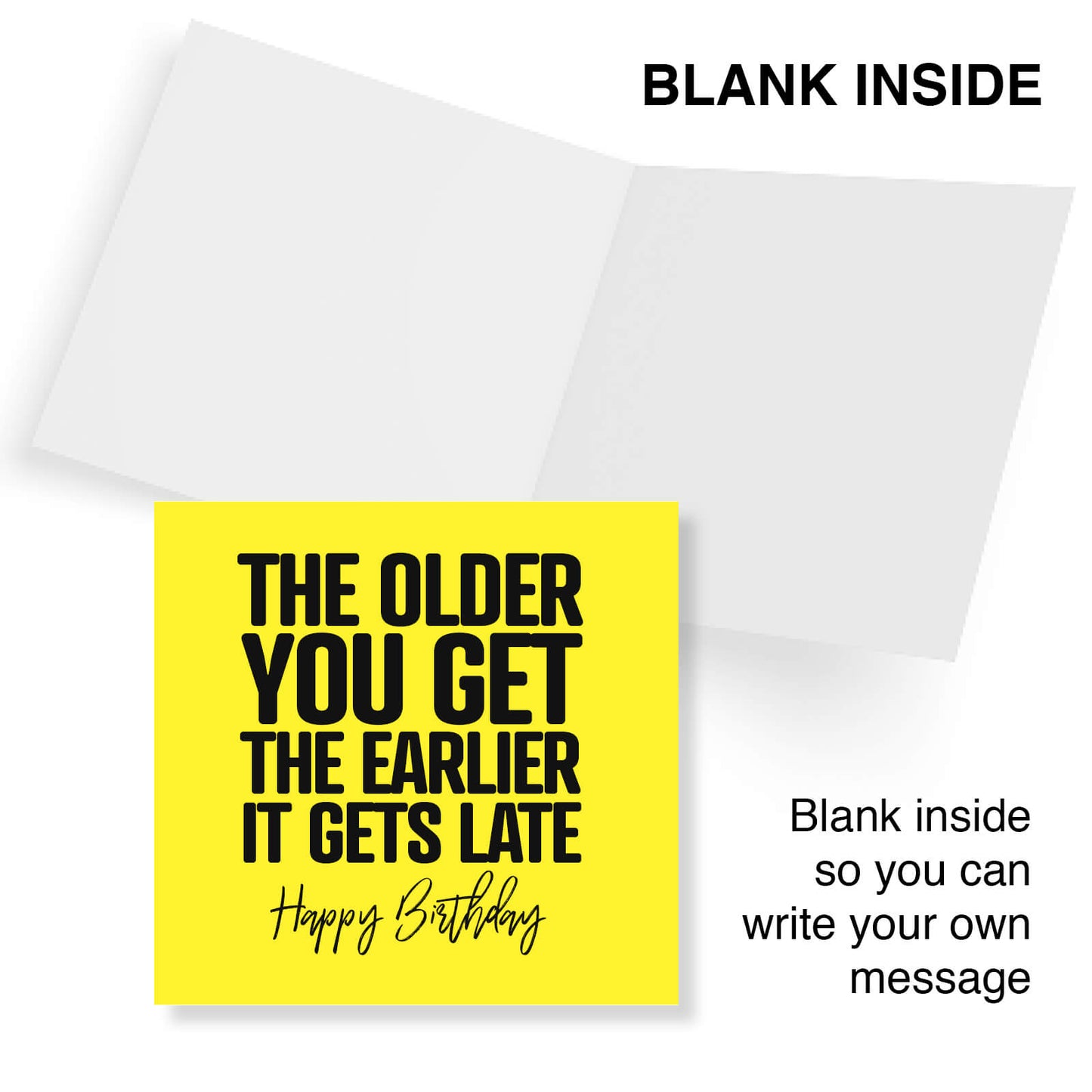 The Older You Get, The Earlier It Gets Late