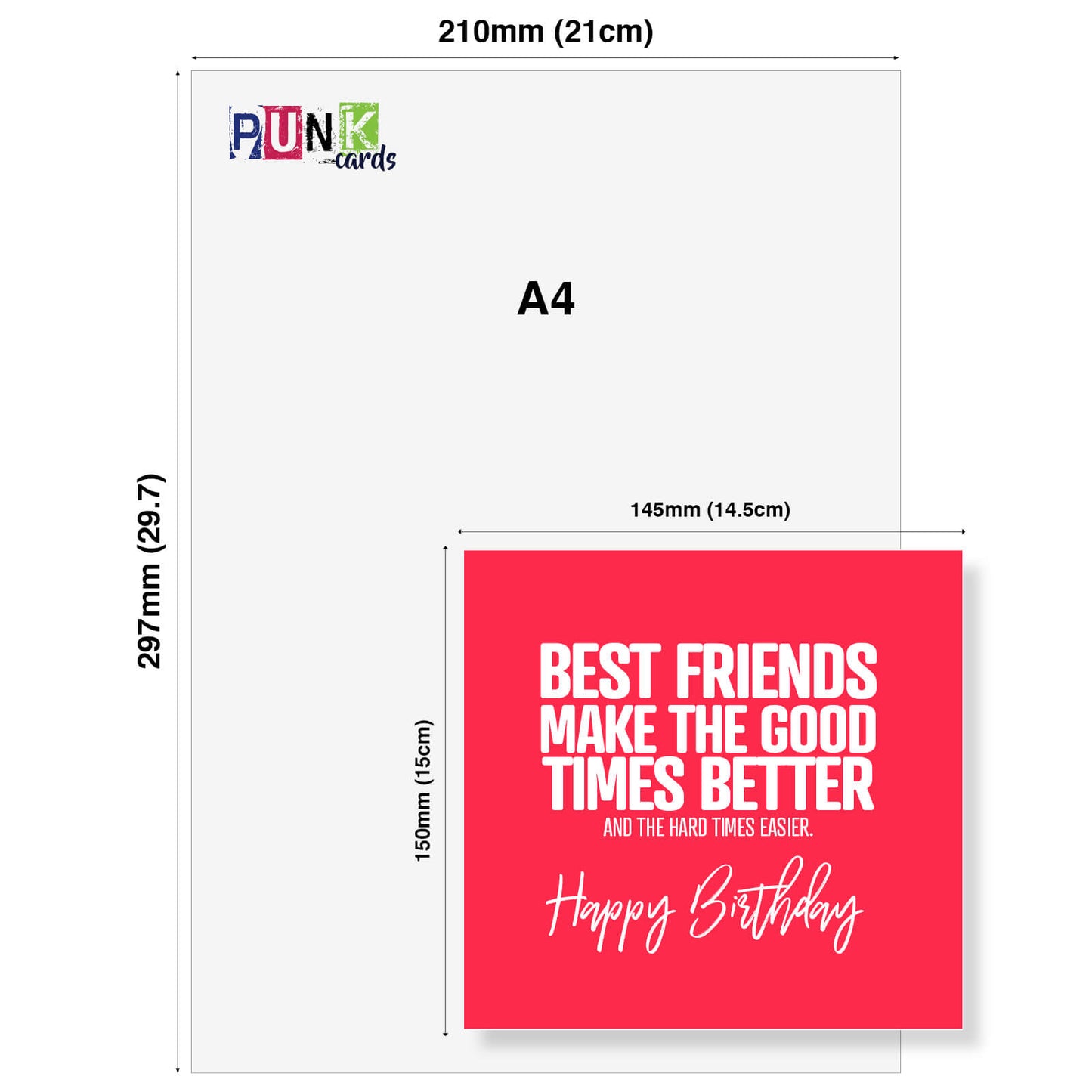 Best Friends Make the Good Times Better – Birthday Card