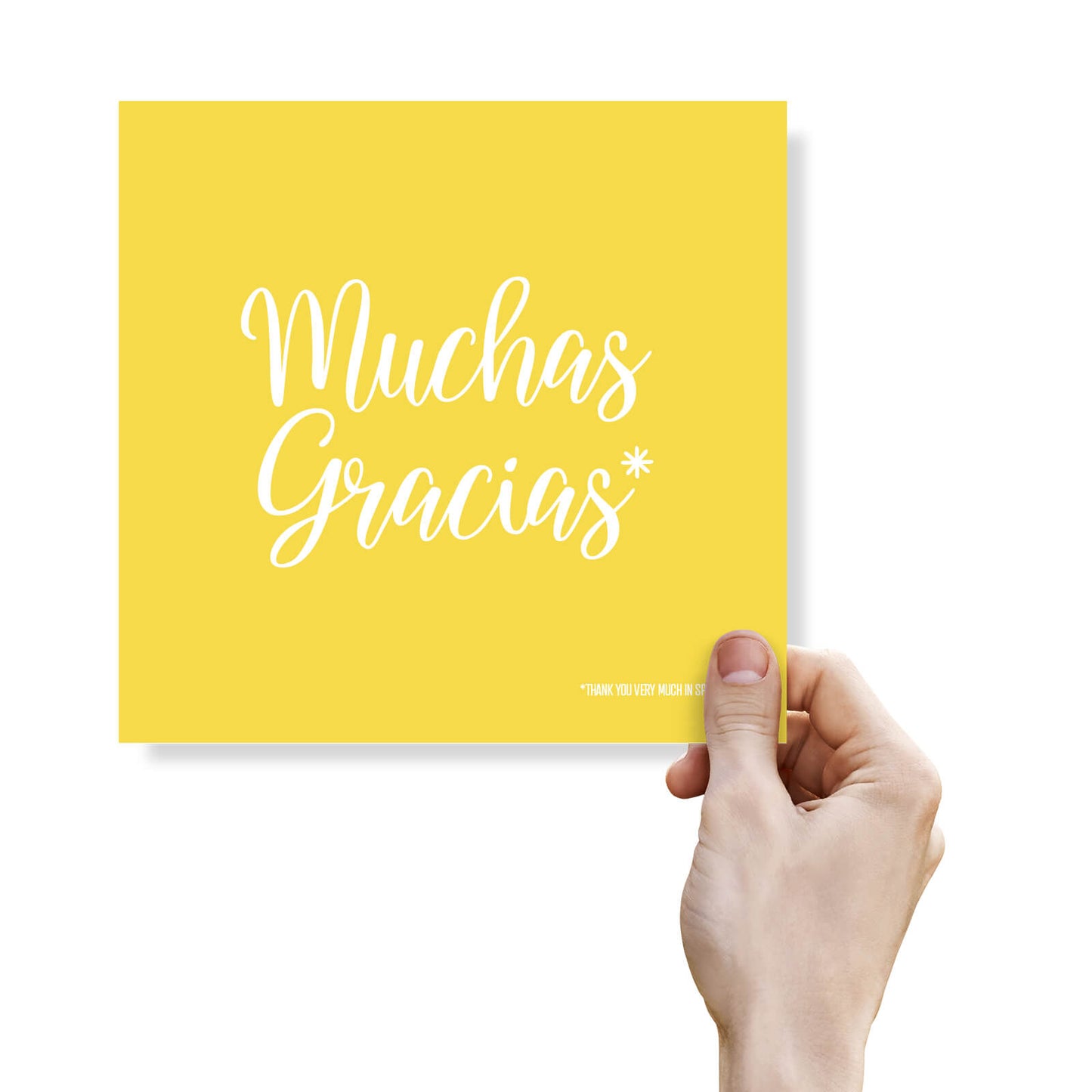 Muchas Gracias - Thank you in Spanish