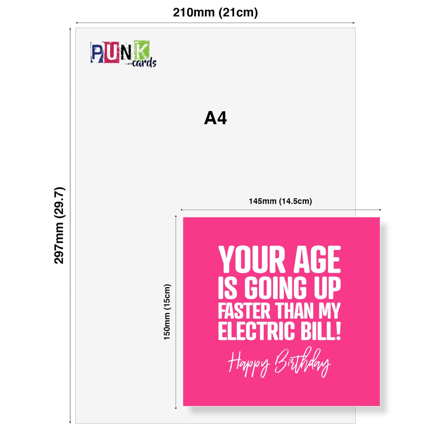 Your Age is Going Up Faster Than My Electric Bill! - Funny Birthday Card