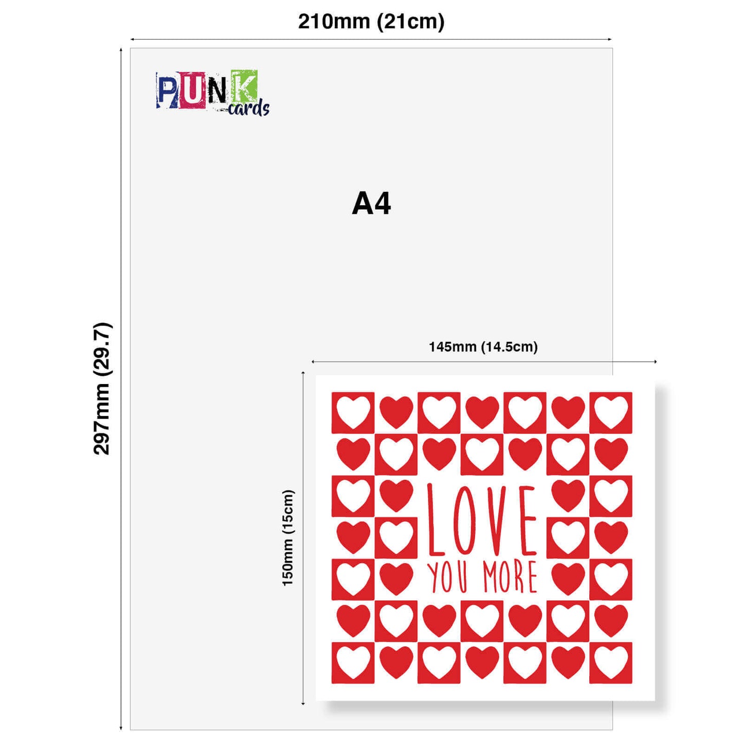 Love You More Valentine's Day Card