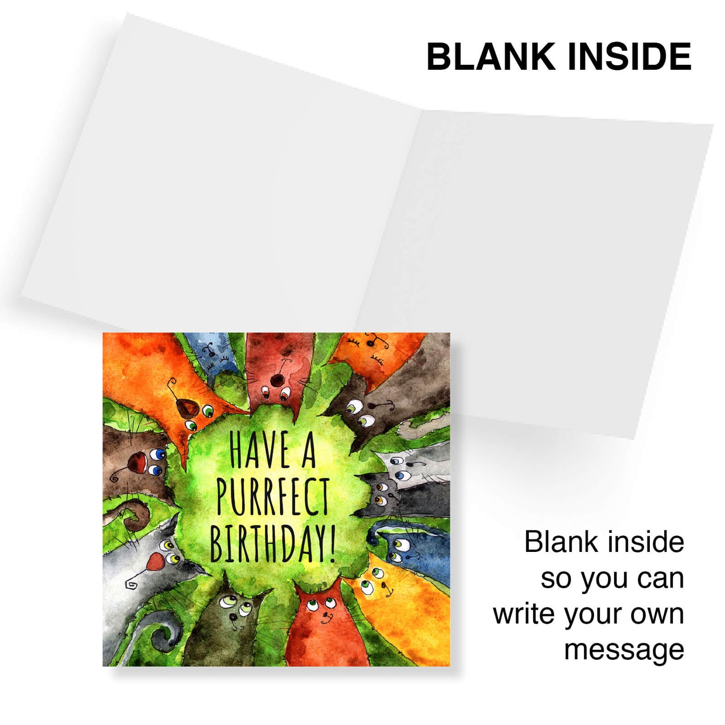 Have a Purrfect Birthday – Cute Cat Card