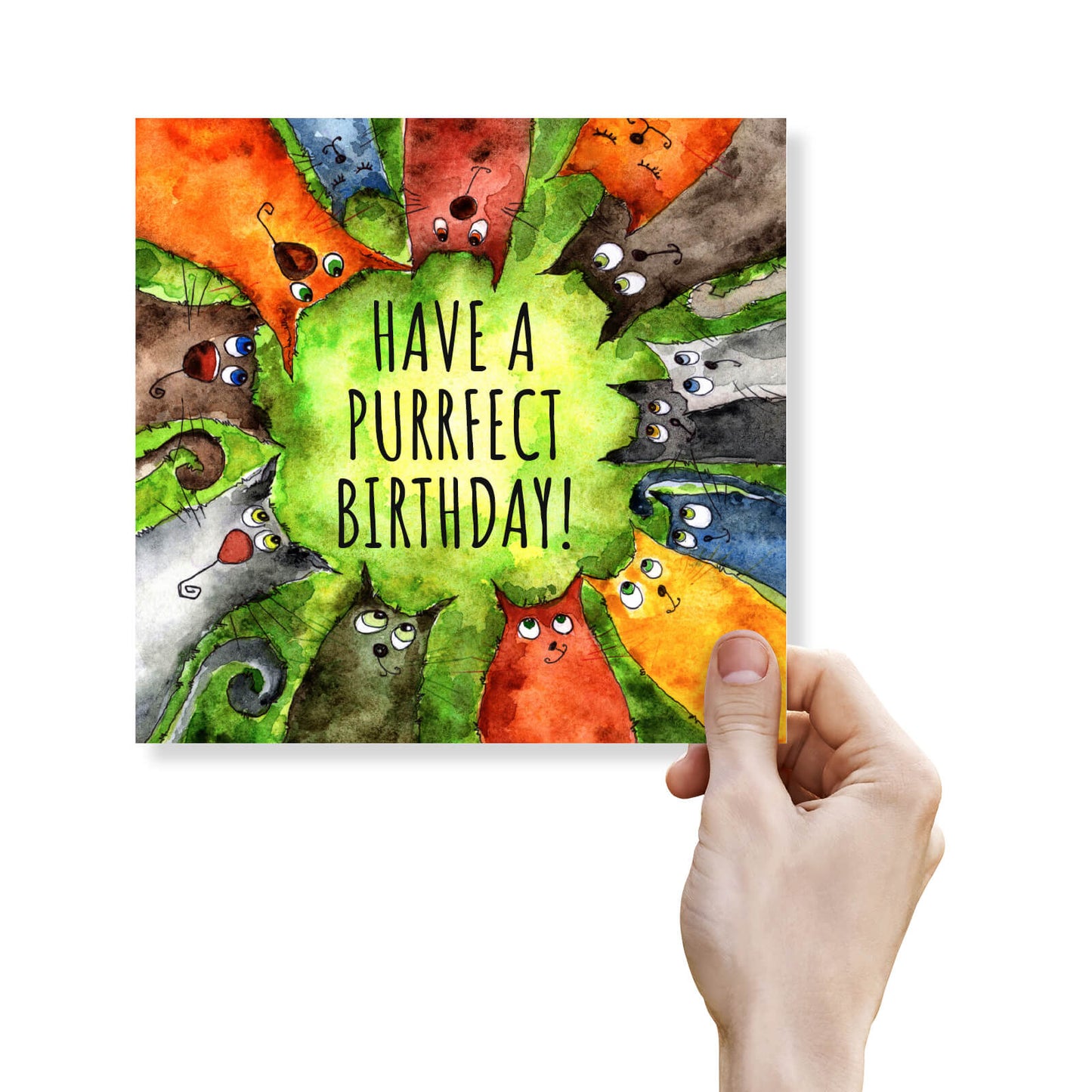 Have a Purrfect Birthday – Cute Cat Card