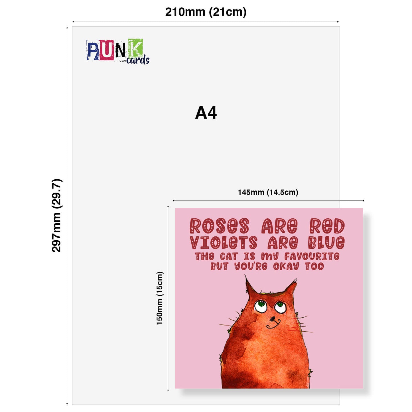 The Cat Is My Favourite – Funny Pet-Lover Birthday Card
