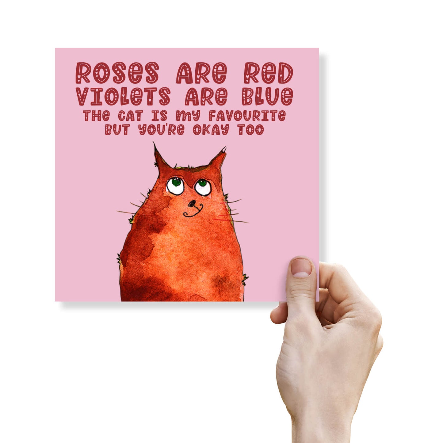The Cat Is My Favourite – Funny Pet-Lover Birthday Card