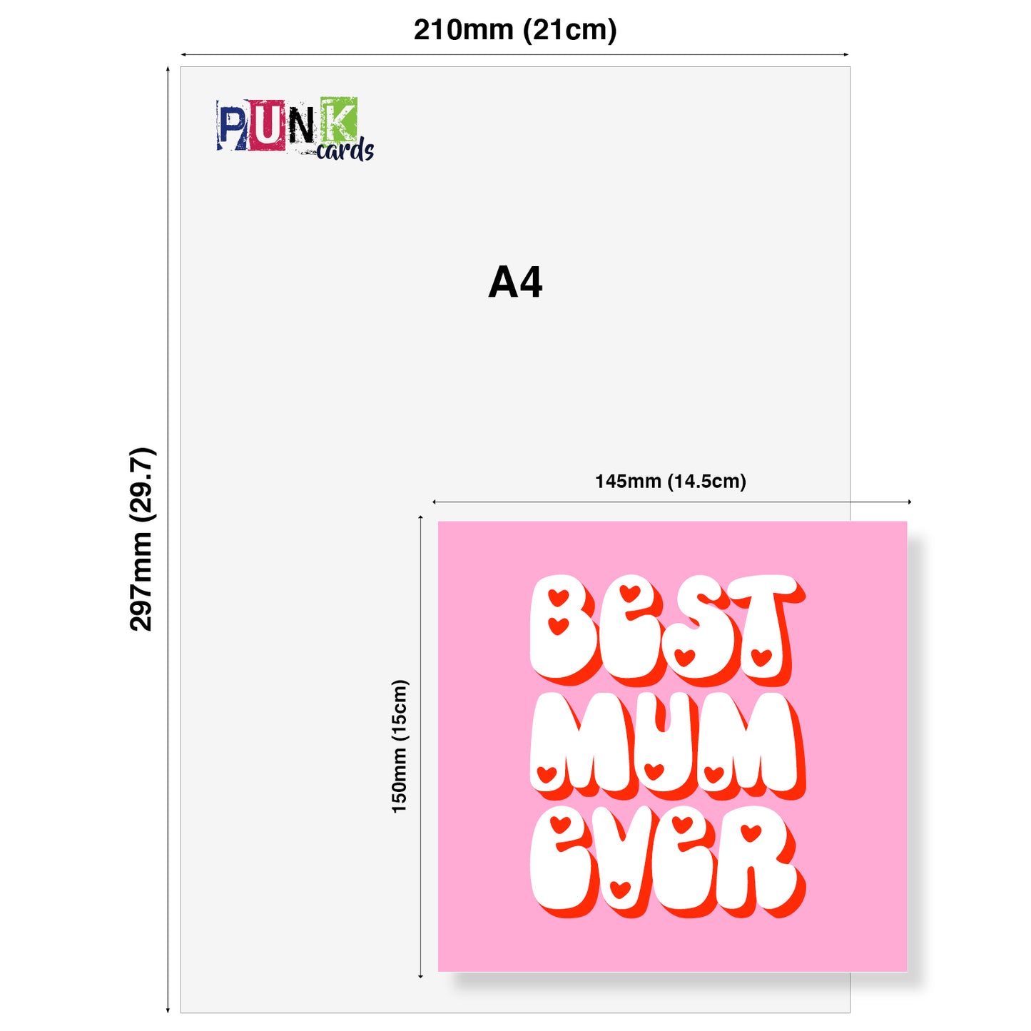 "Best Mum Ever – Retro Bubble Lettering"