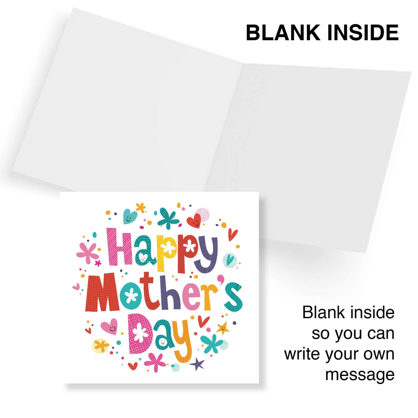"Happy Mother’s Day – Colourful Block Letters"