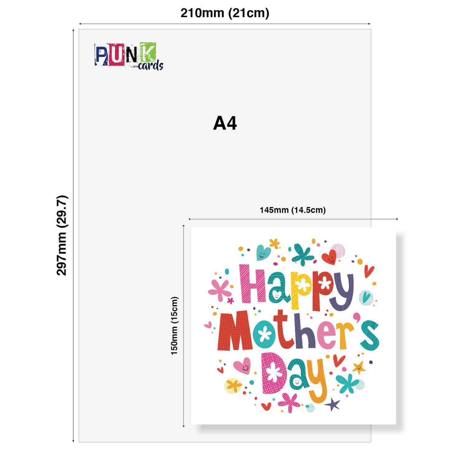 "Happy Mother’s Day – Colourful Block Letters"