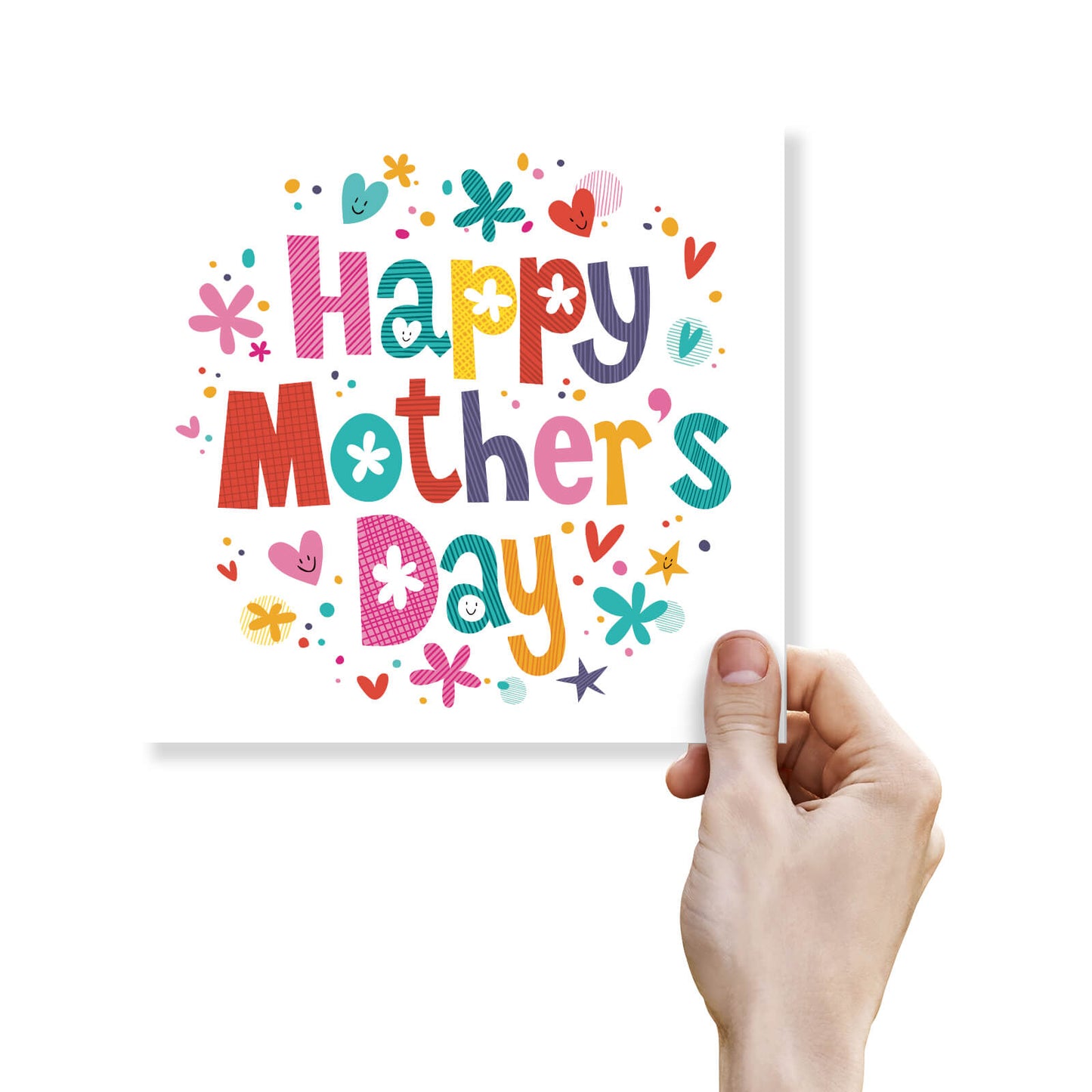 "Happy Mother’s Day – Colourful Block Letters"