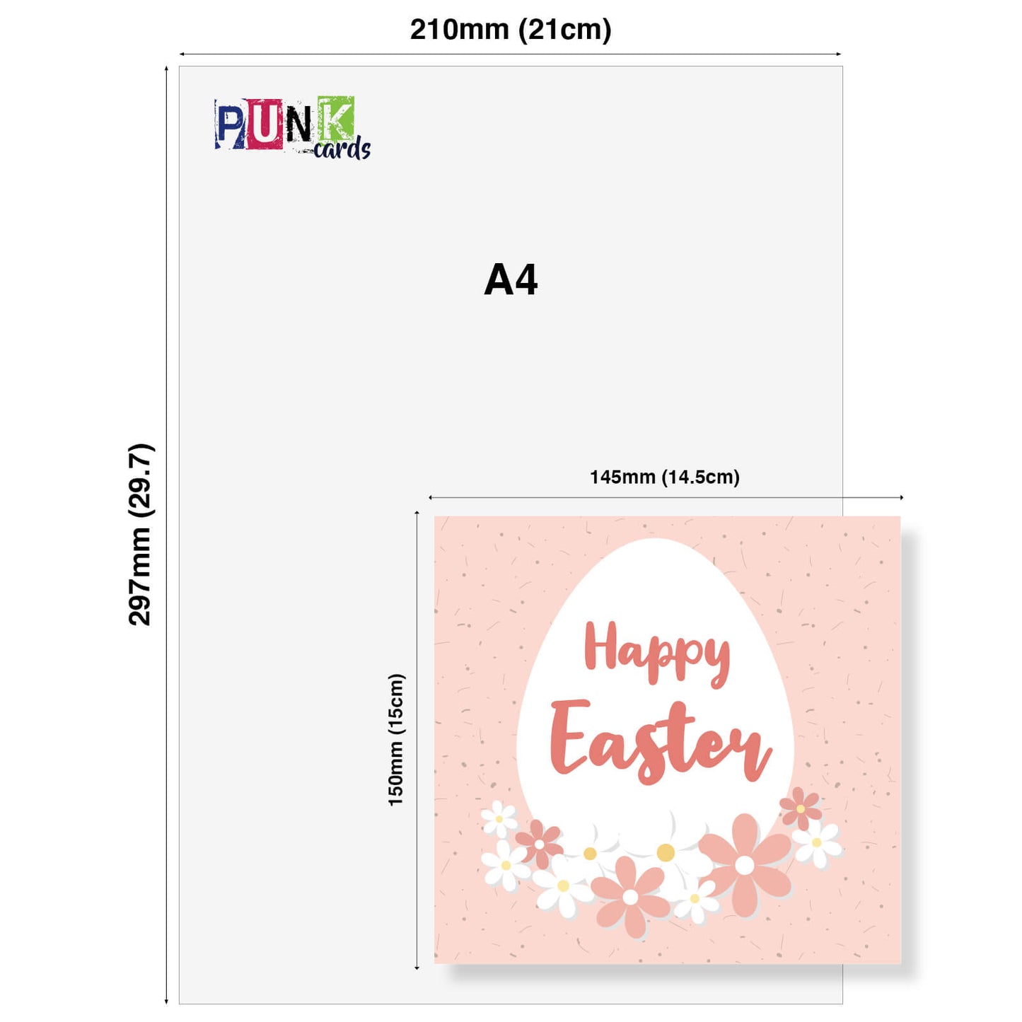Pink Egg Easter Card