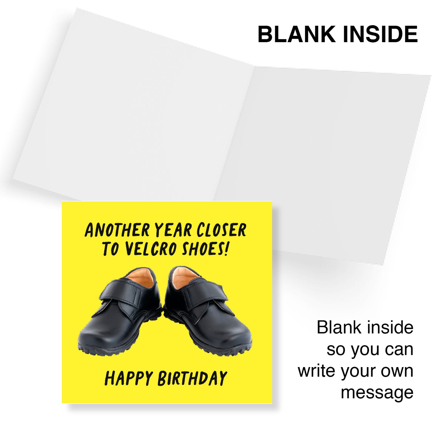 Velcro Shoes – Another Year Older Card