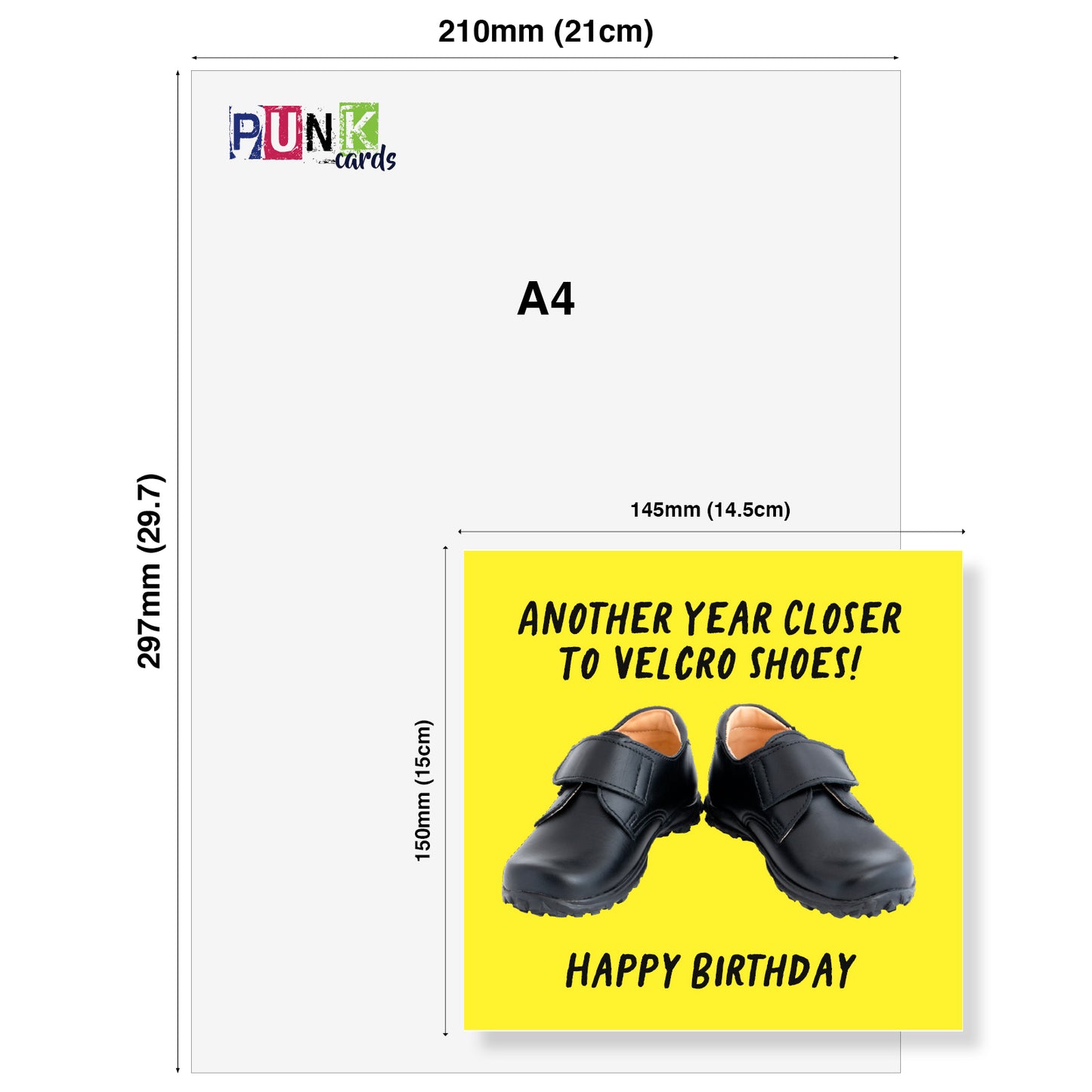 Velcro Shoes – Another Year Older Card