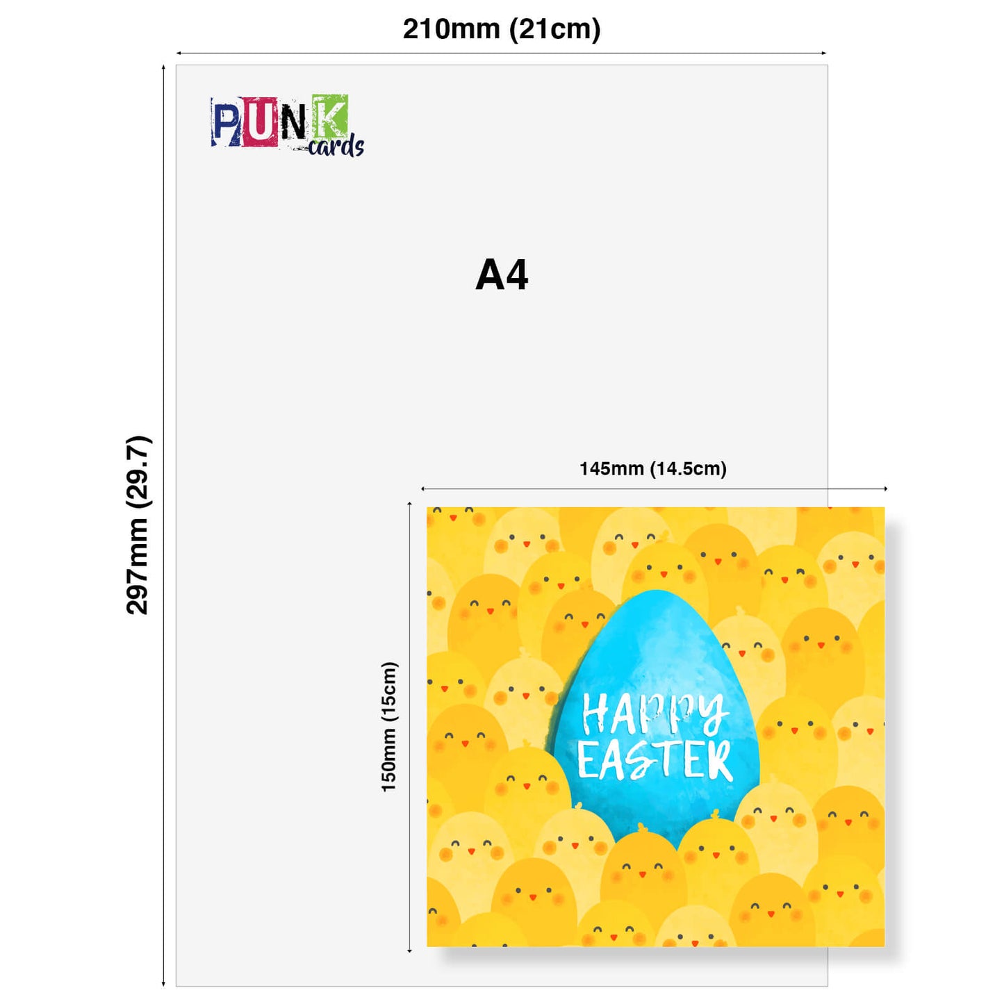Blue Egg Among Chicks Card