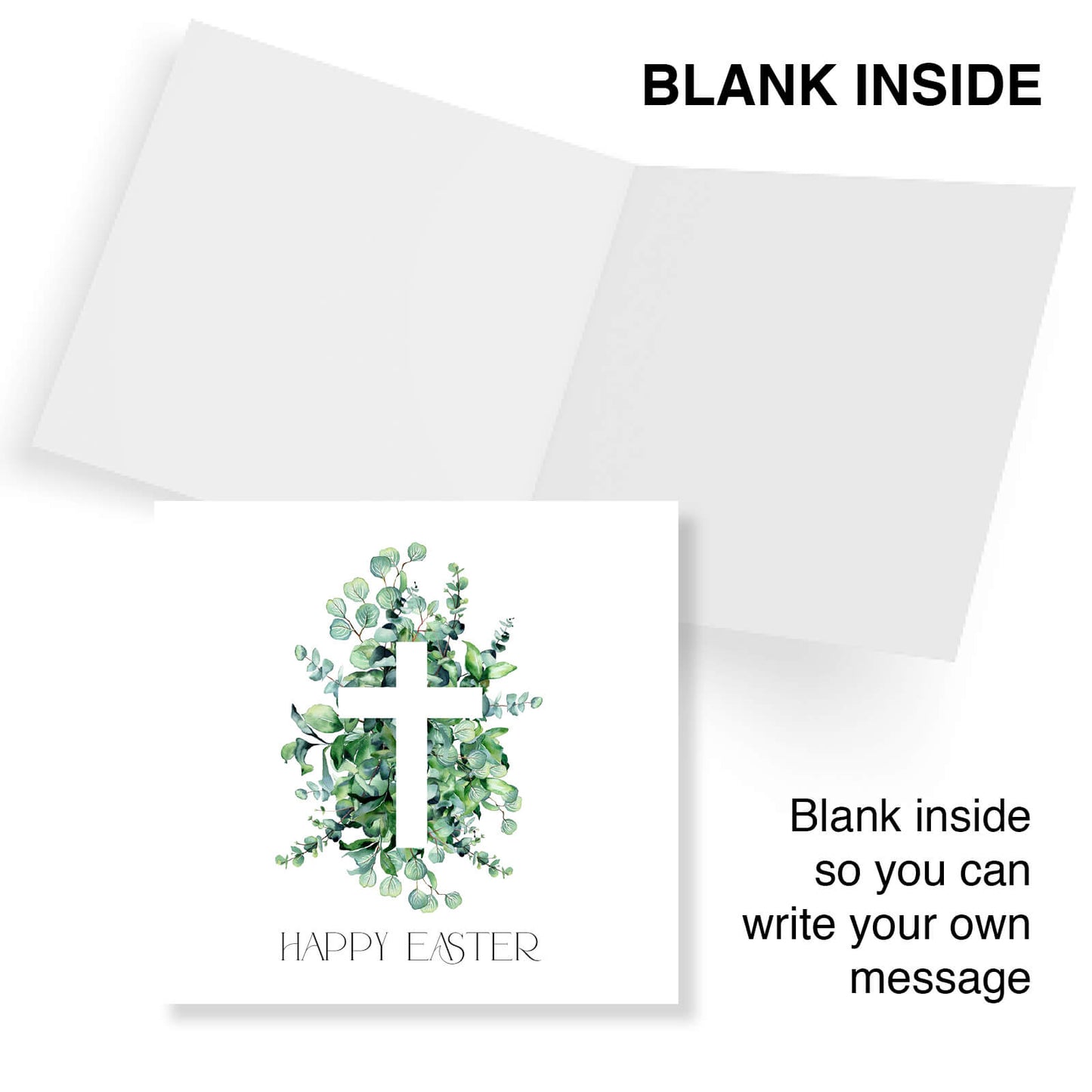 Cross & Greenery Easter Card