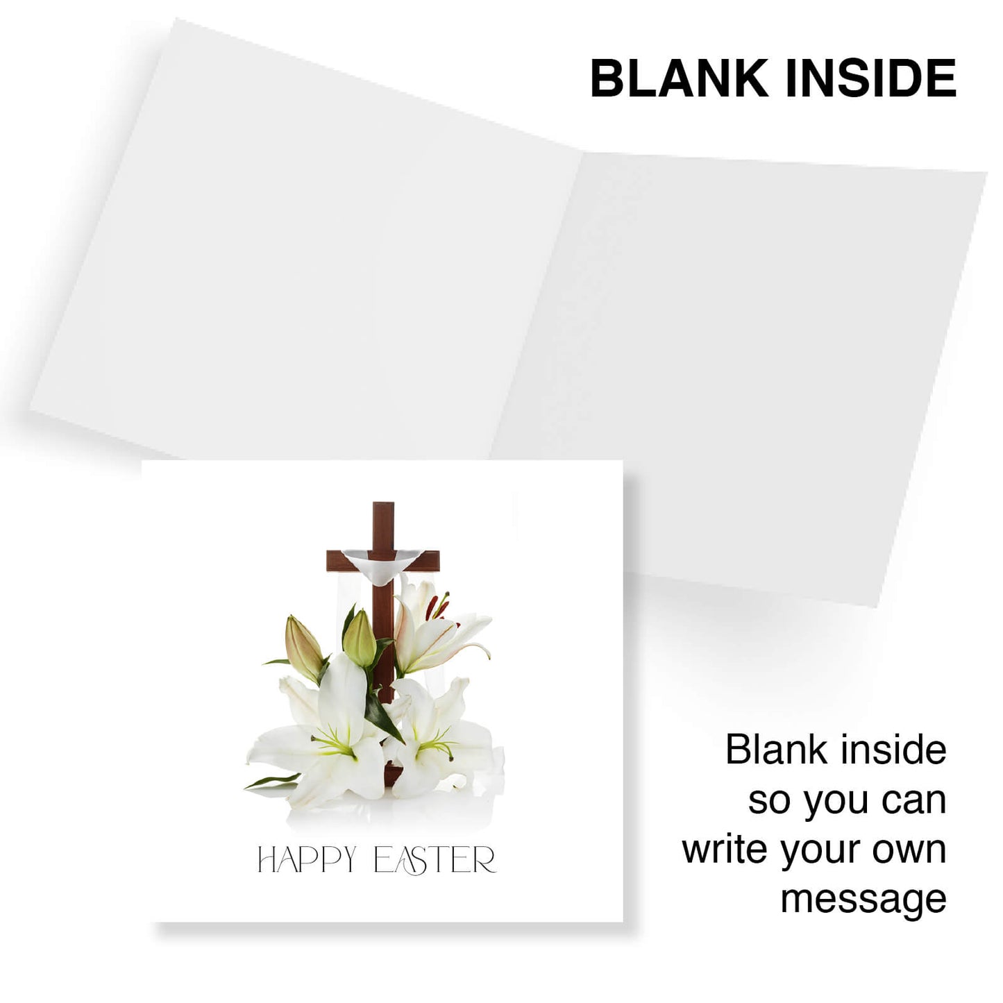 Cross with Lilies Easter Card
