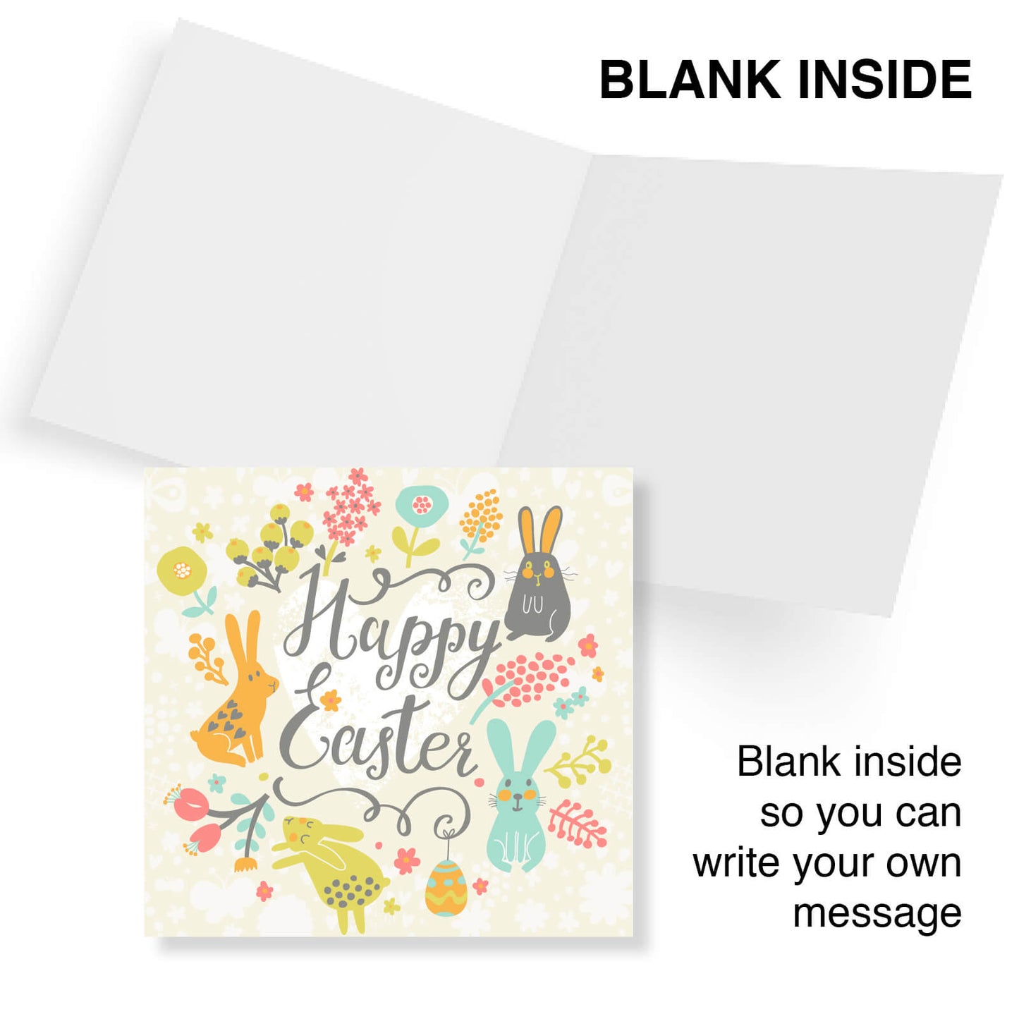 Cute Bunny Parade Easter Card