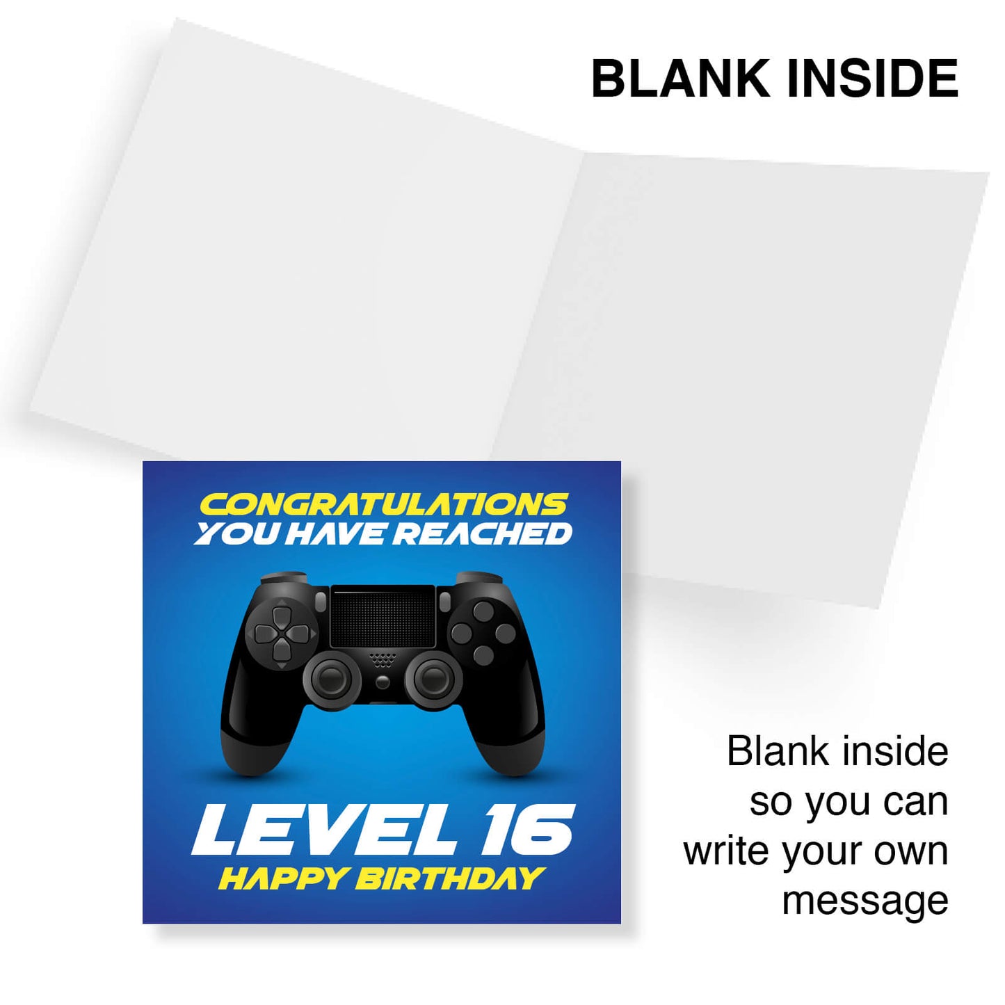 Level 16 – Happy Birthday Gamer Card