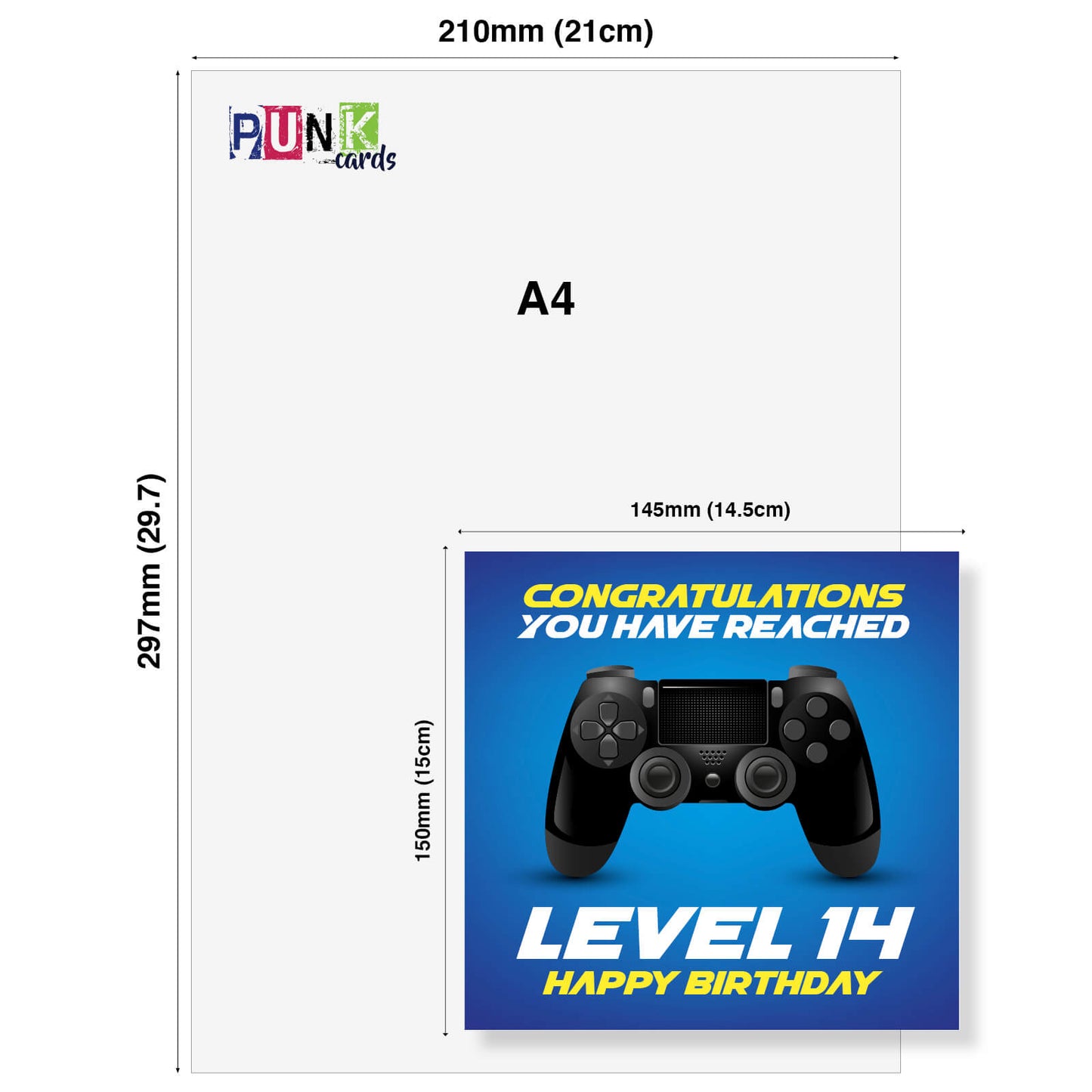 Level 14 – Happy Birthday Gamer Card