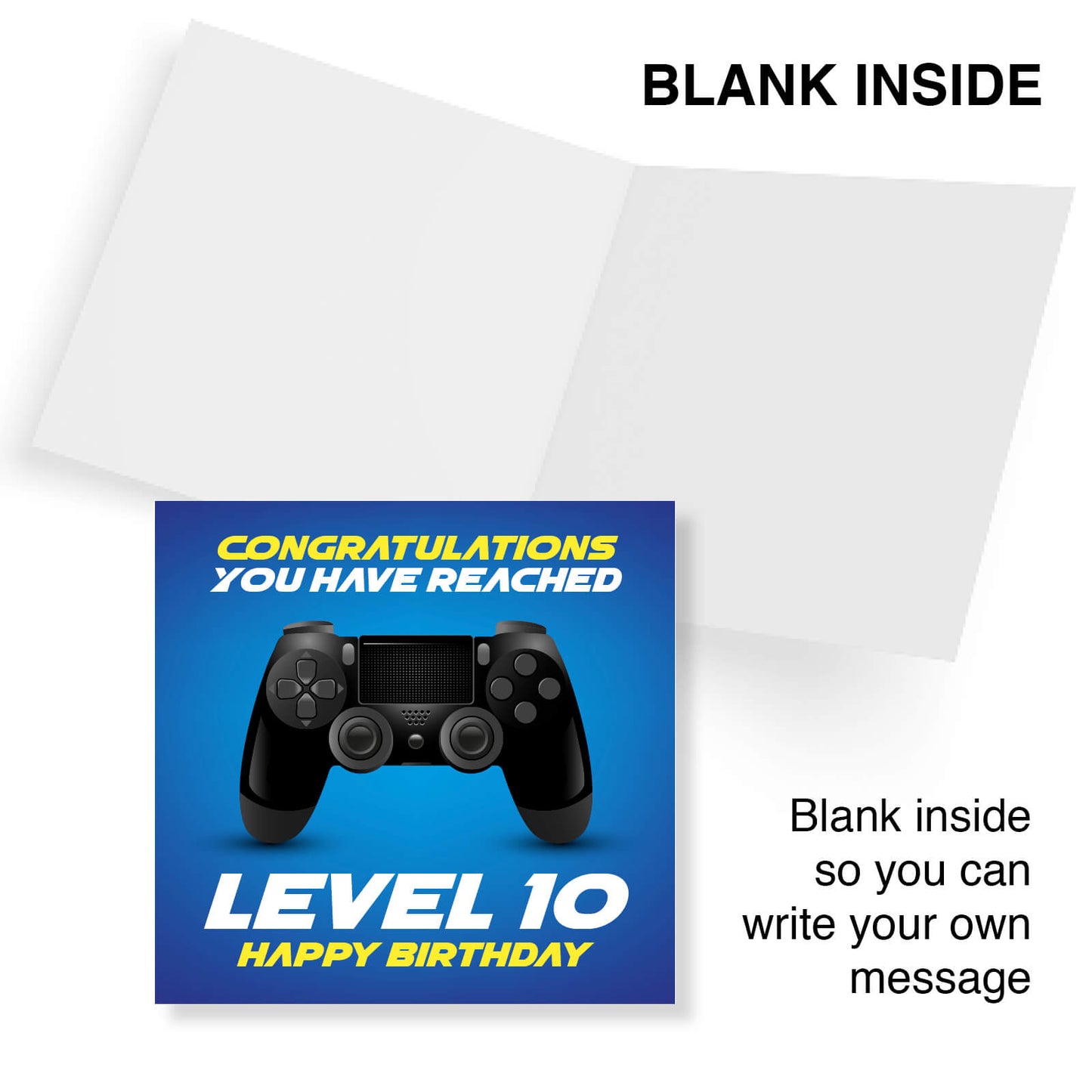 Level 10 – Happy Birthday Gamer Card