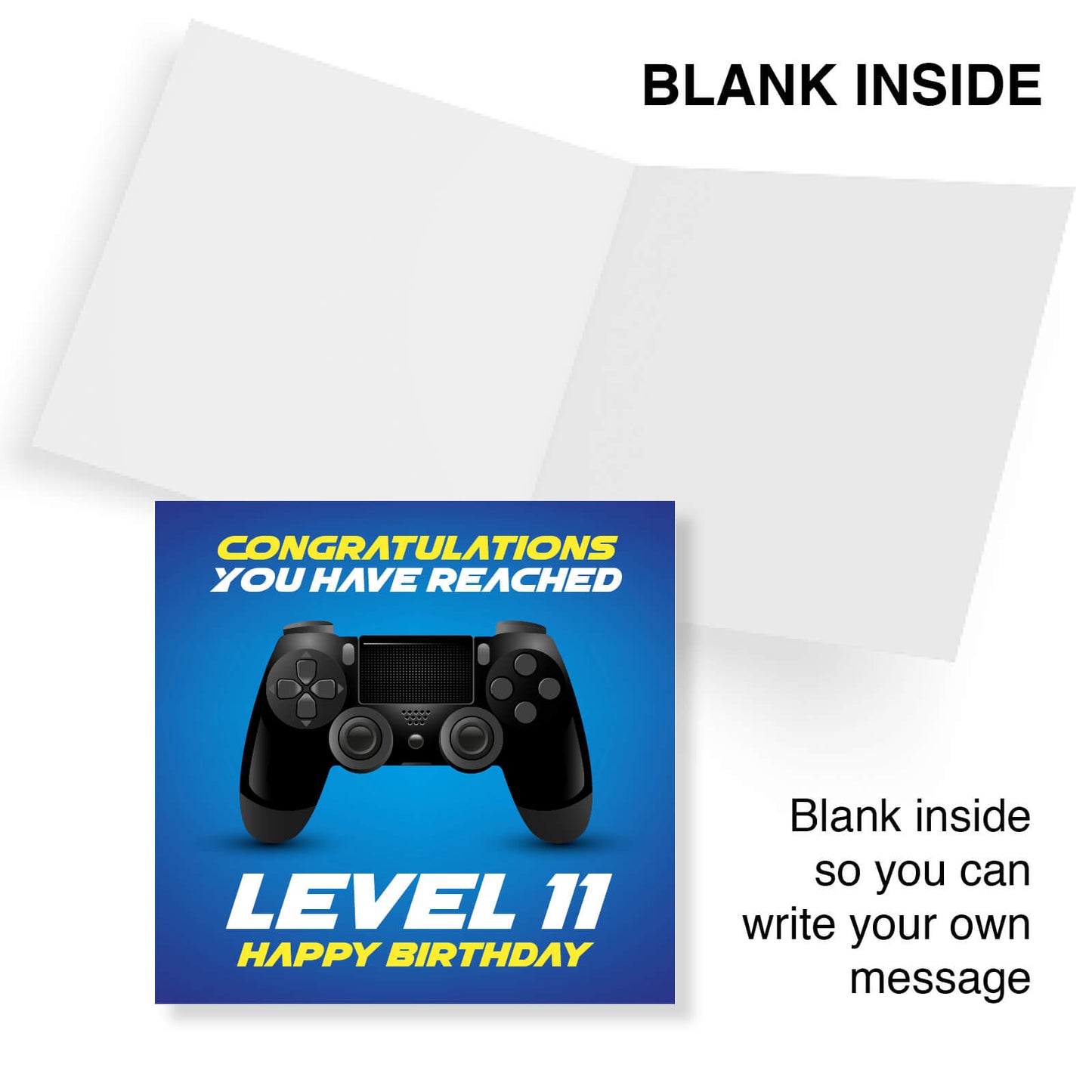 Level 11 – Happy Birthday Gamer Card